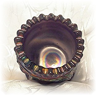Carnival Glass Irridescent Blue Indian Tooth Pick