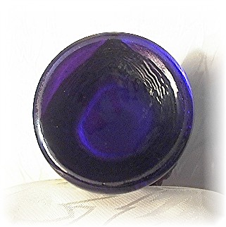 Carnival Glass Irridescent Blue Indian Tooth Pick