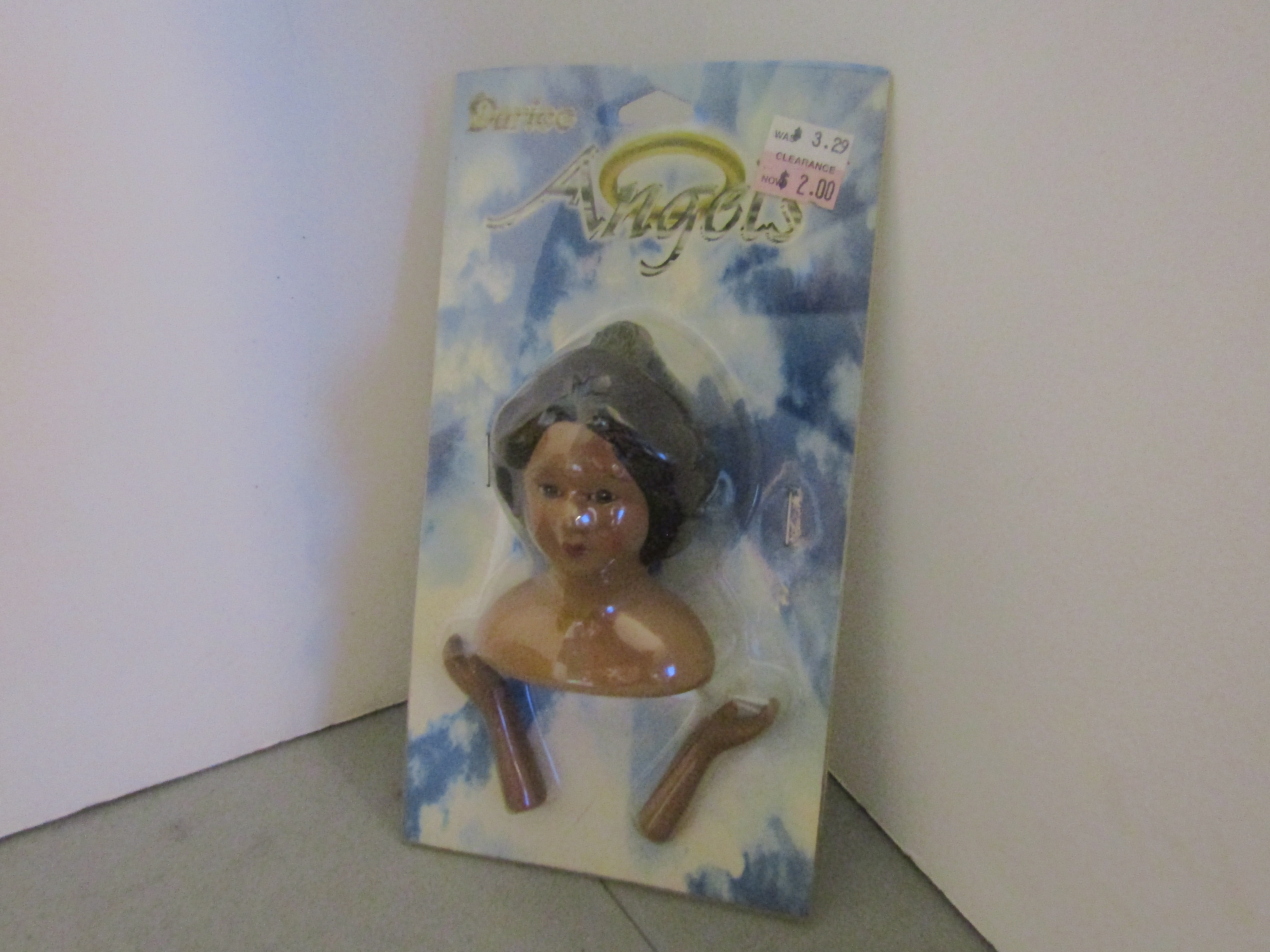 Vintage Craft Supplies Dark Hair Angel Head & Hands