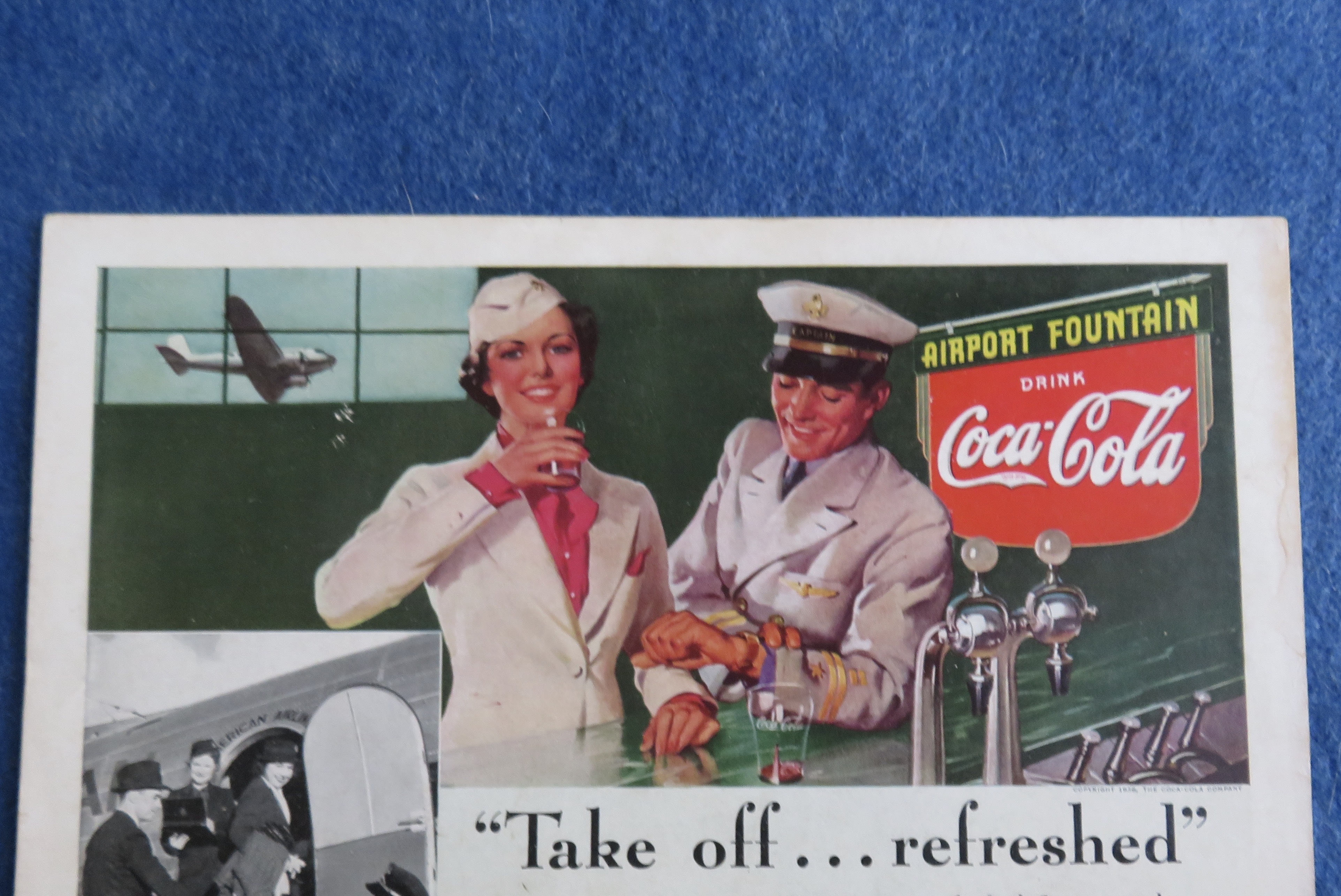 1938 Coca-Cola (Coke) with Soldiers by Soda Counter