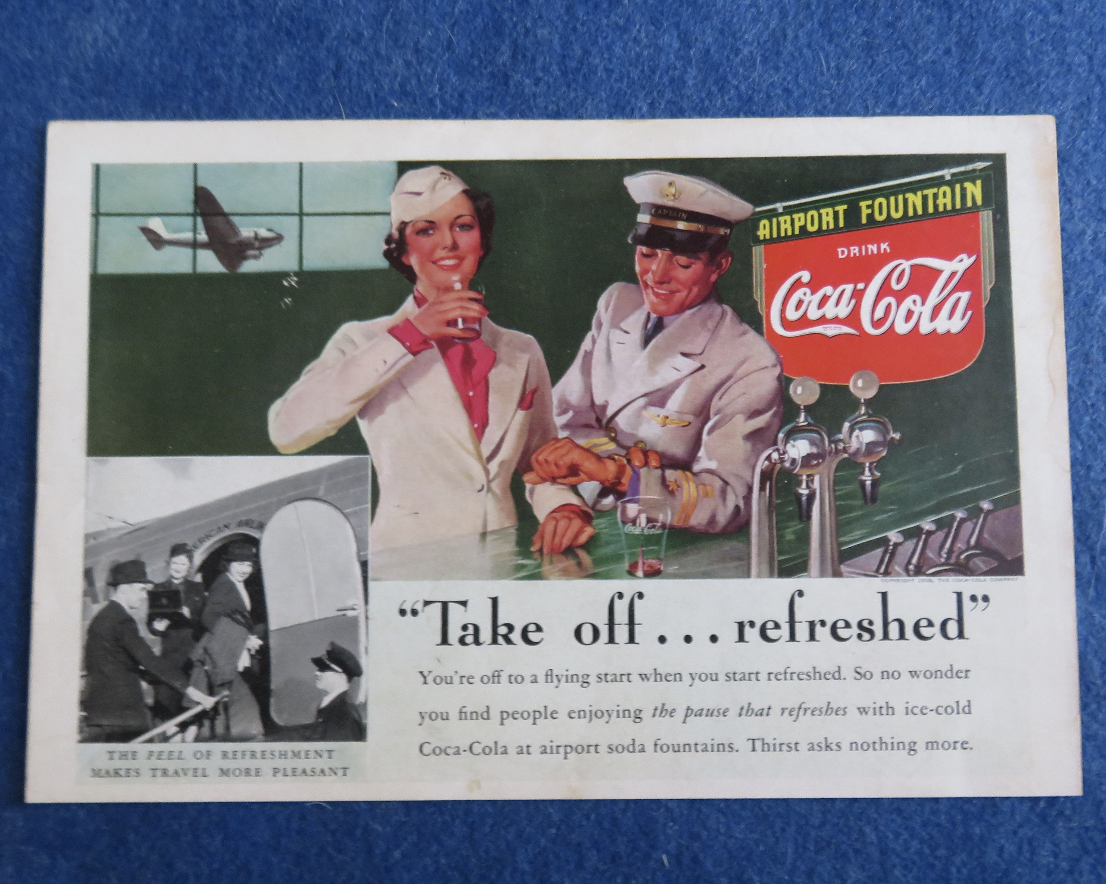 1938 Coca-Cola (Coke) with Soldiers by Soda Counter