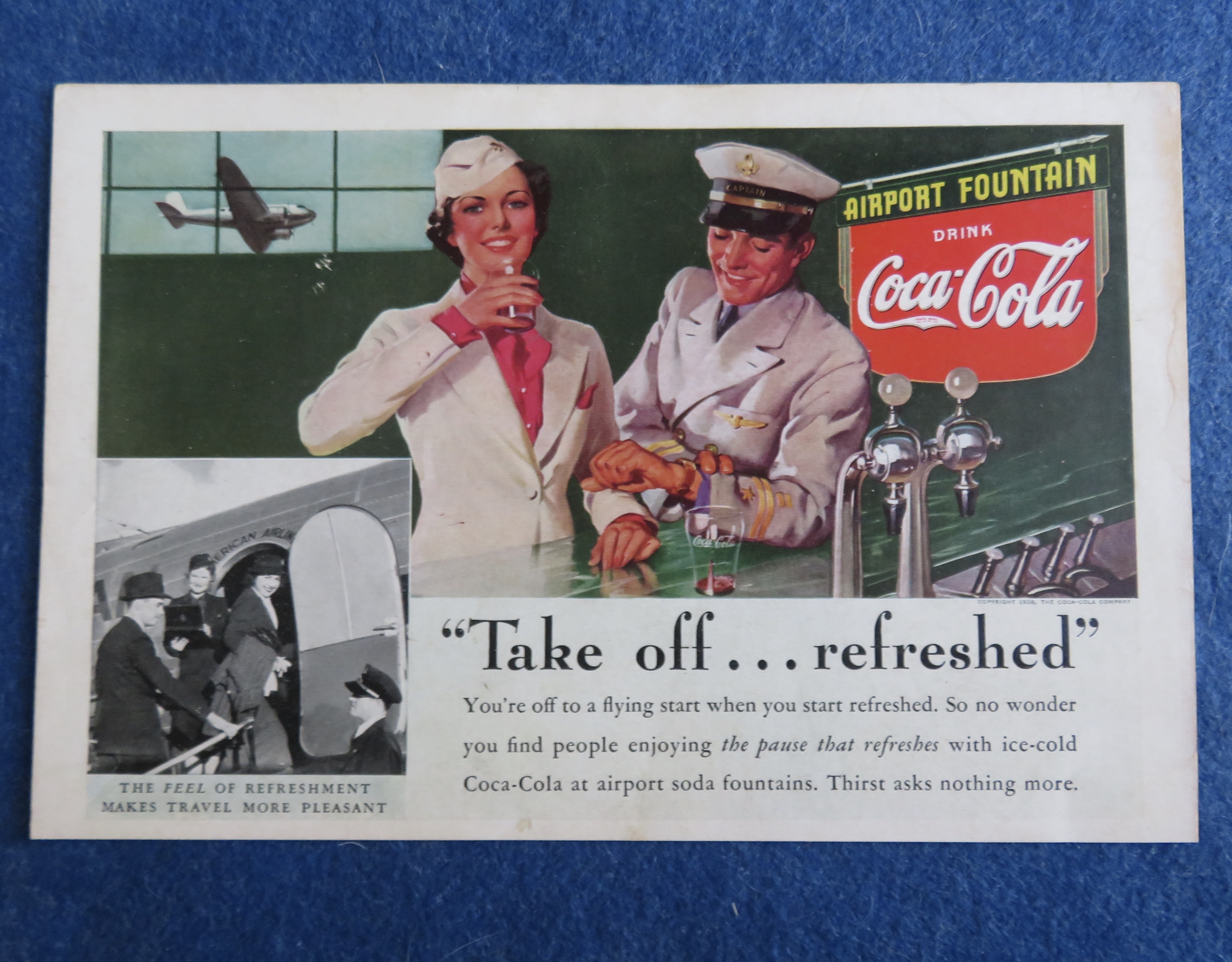 1938 Coca-Cola (Coke) with Soldiers by Soda Counter