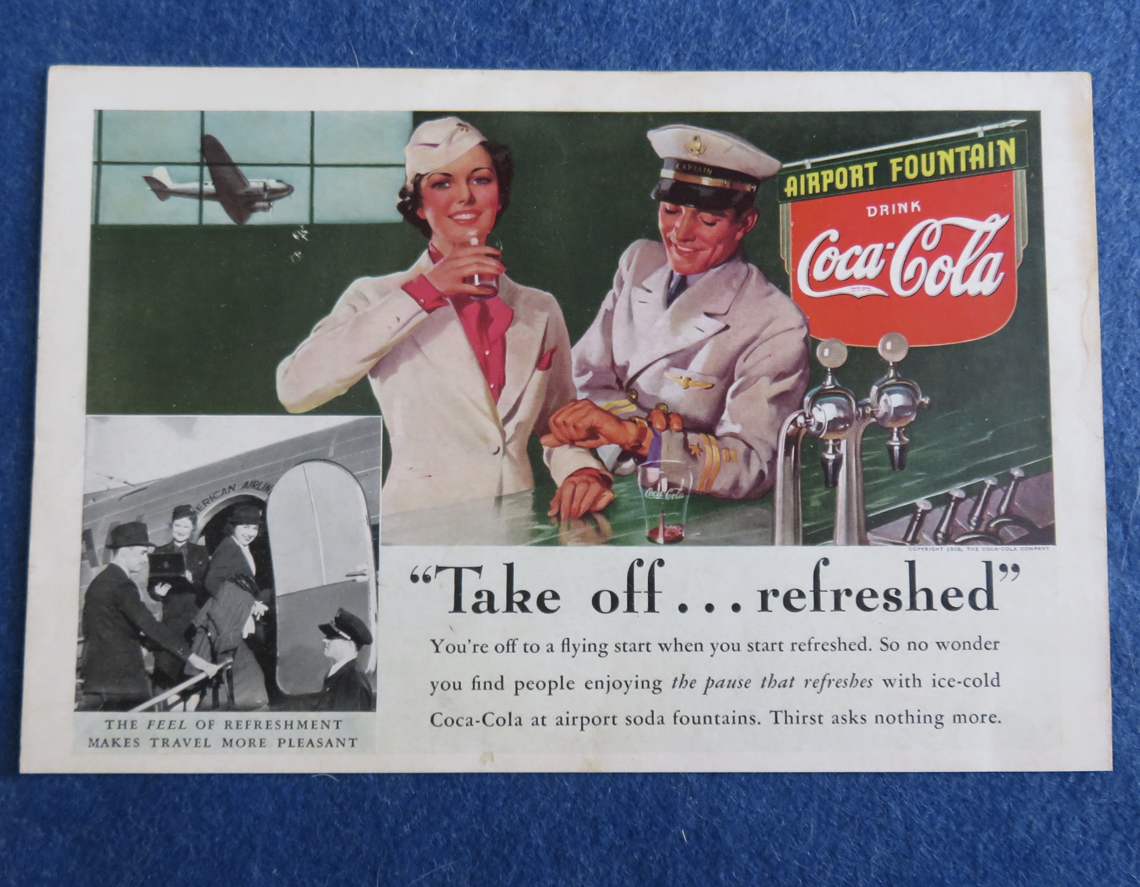 1938 Coca-Cola (Coke) with Soldiers by Soda Counter