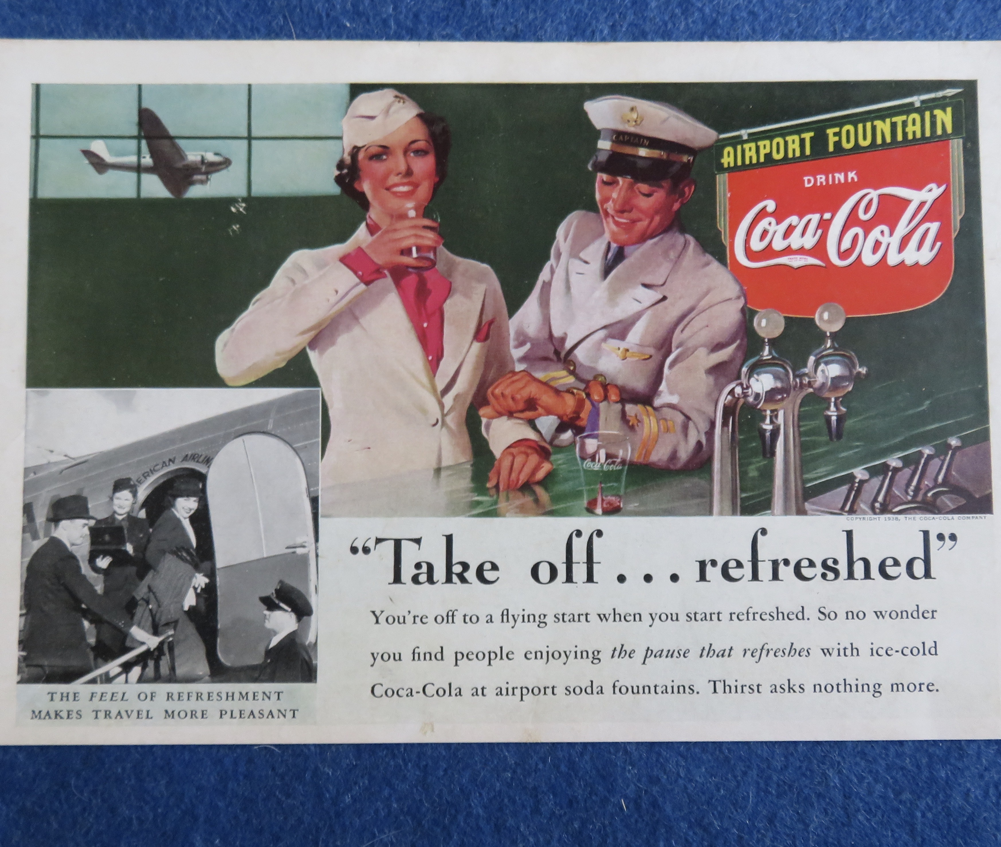1938 Coca-Cola (Coke) with Soldiers by Soda Counter