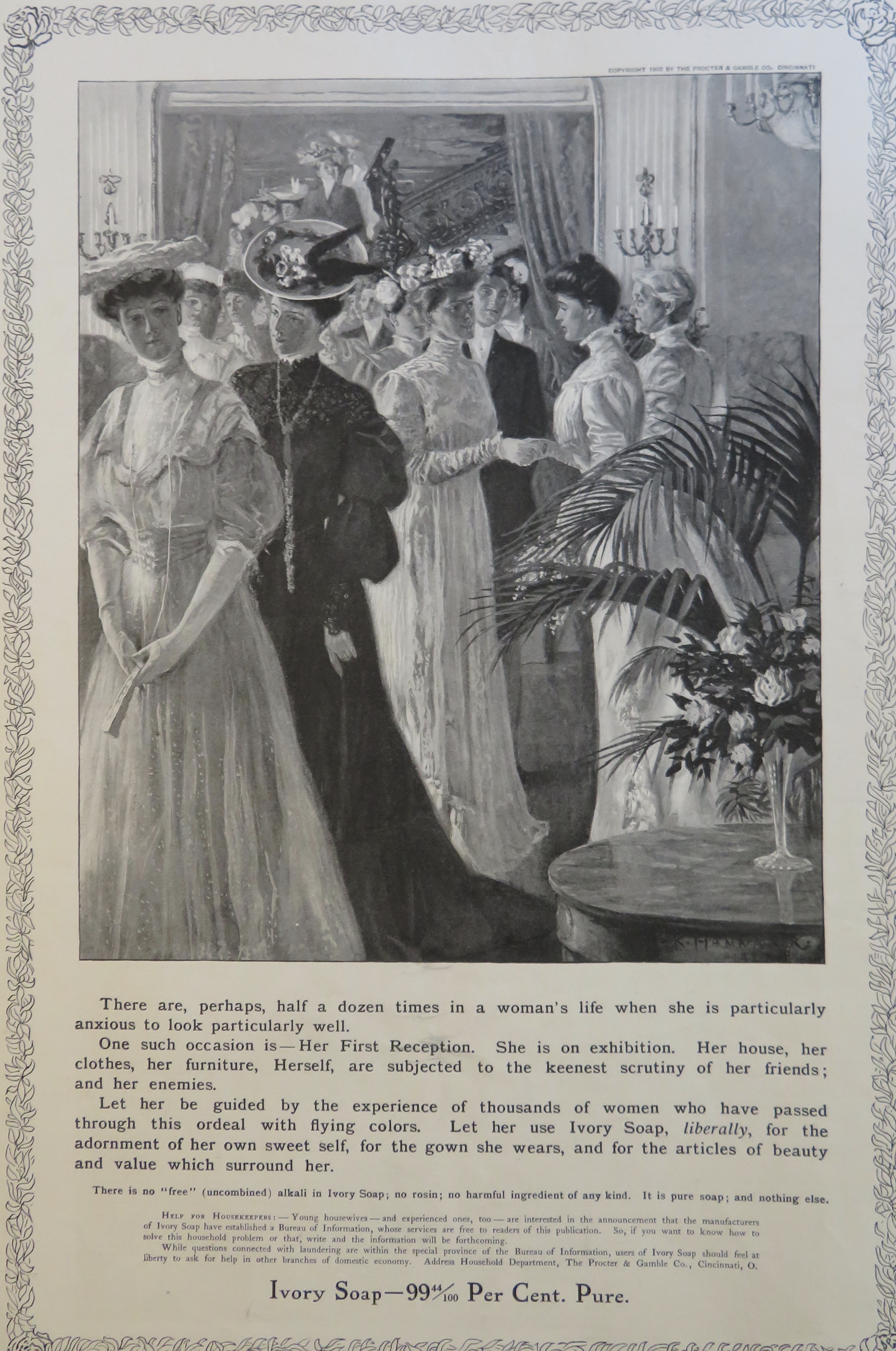 1905 Ivory Soap with a Woman & Her First Reception
