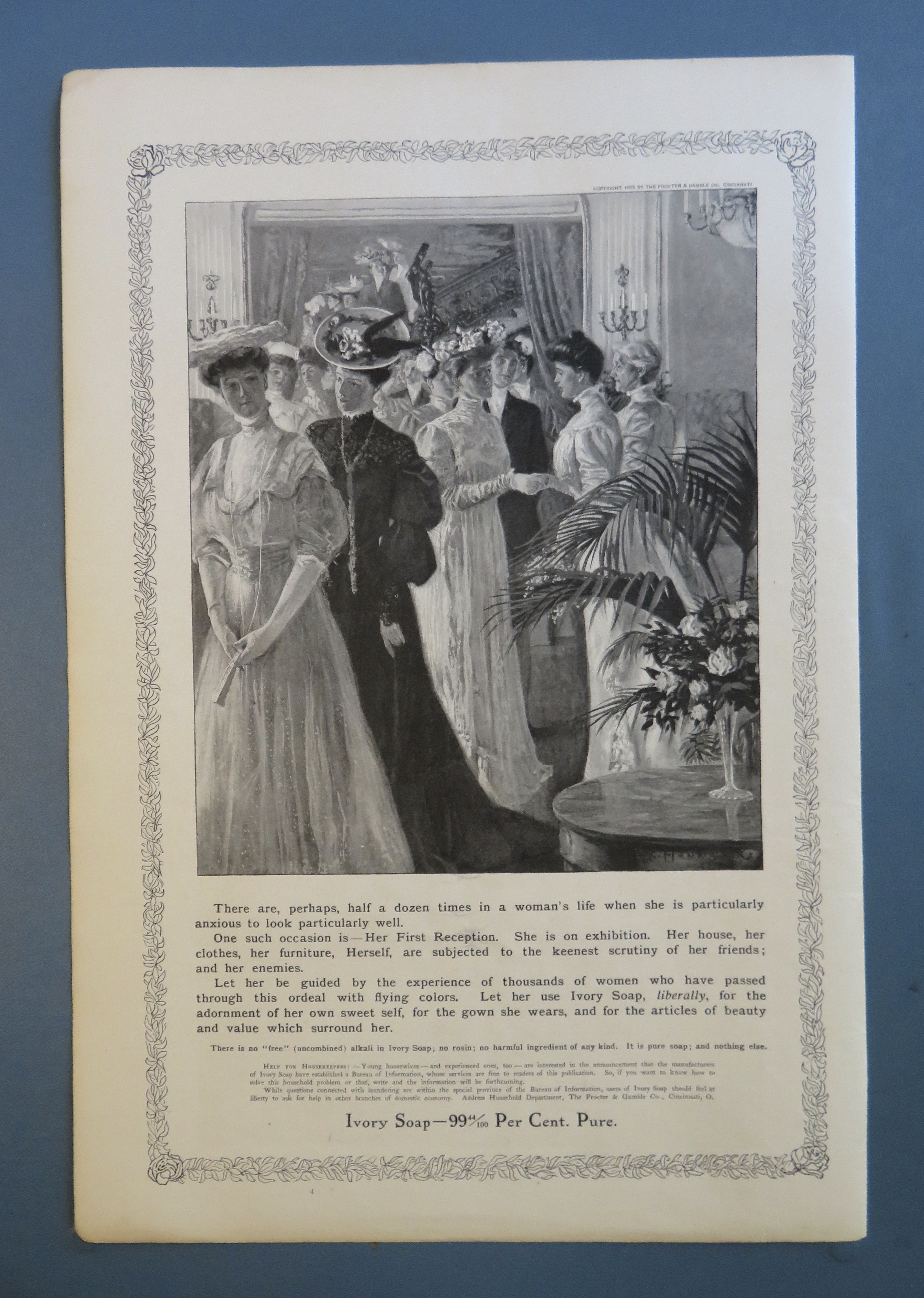 1905 Ivory Soap with a Woman & Her First Reception