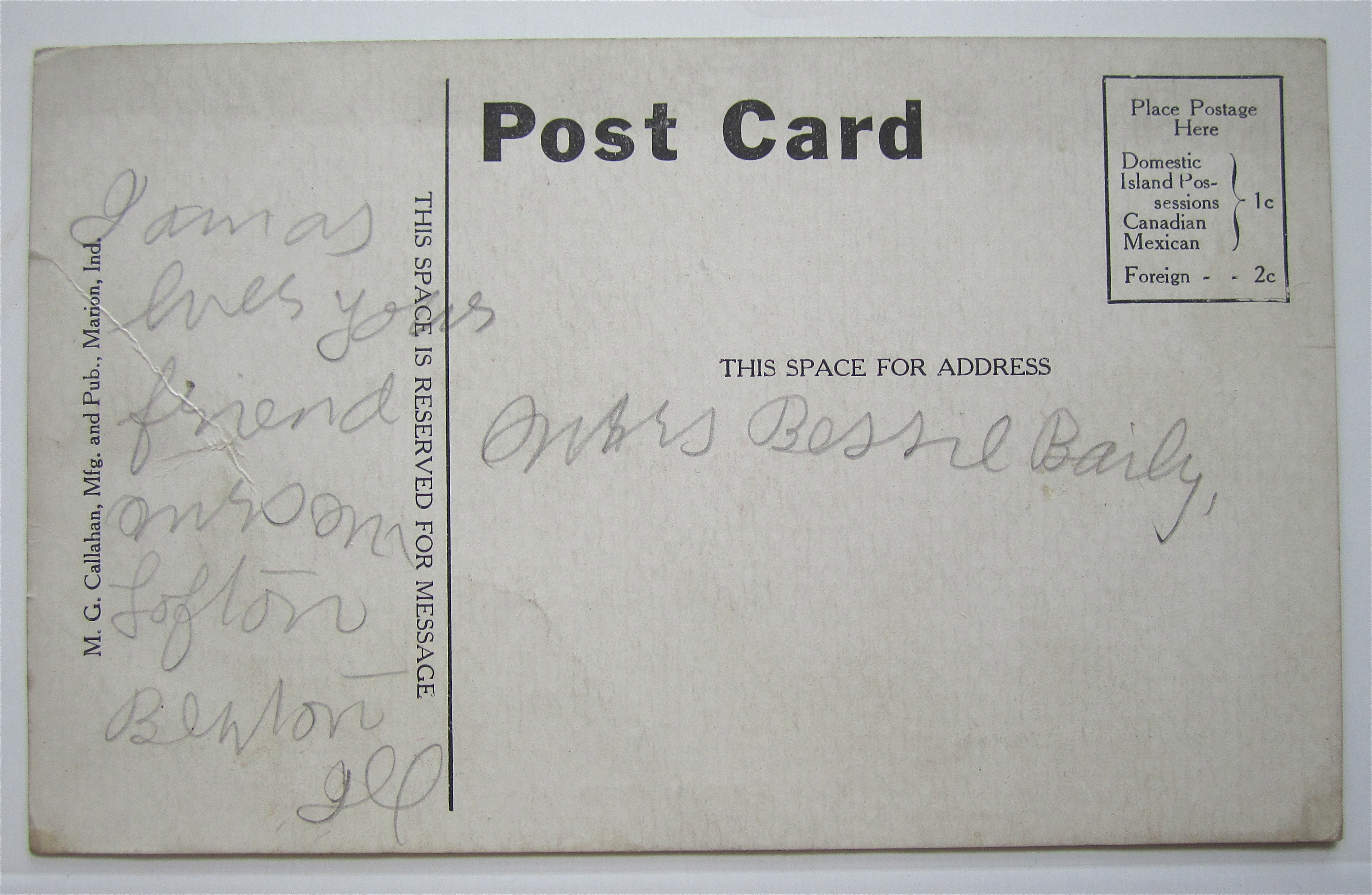 M.E. Church, Ewing, Illinois Postcard