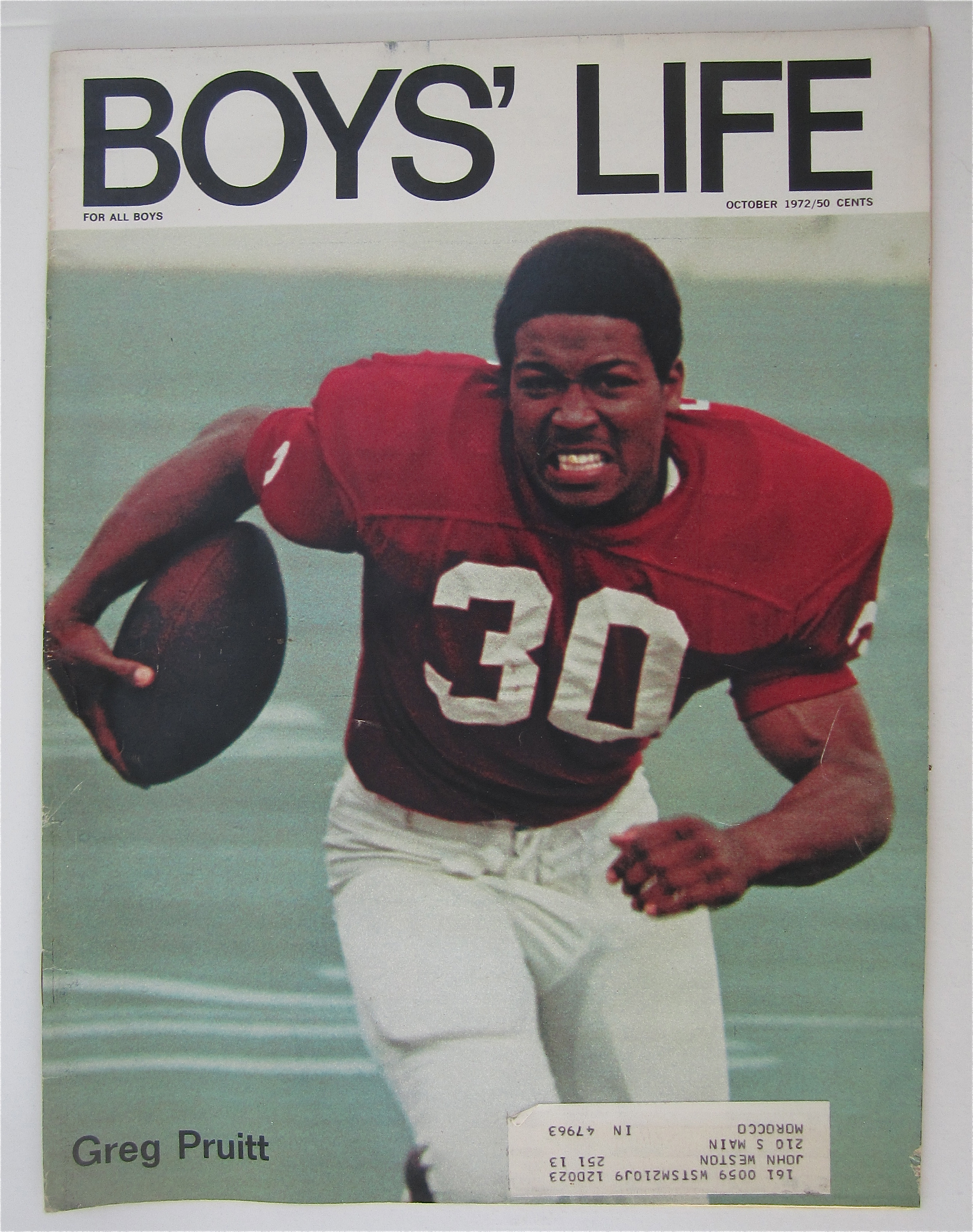 Boys Life Magazine October 1972 Greg Pruitt