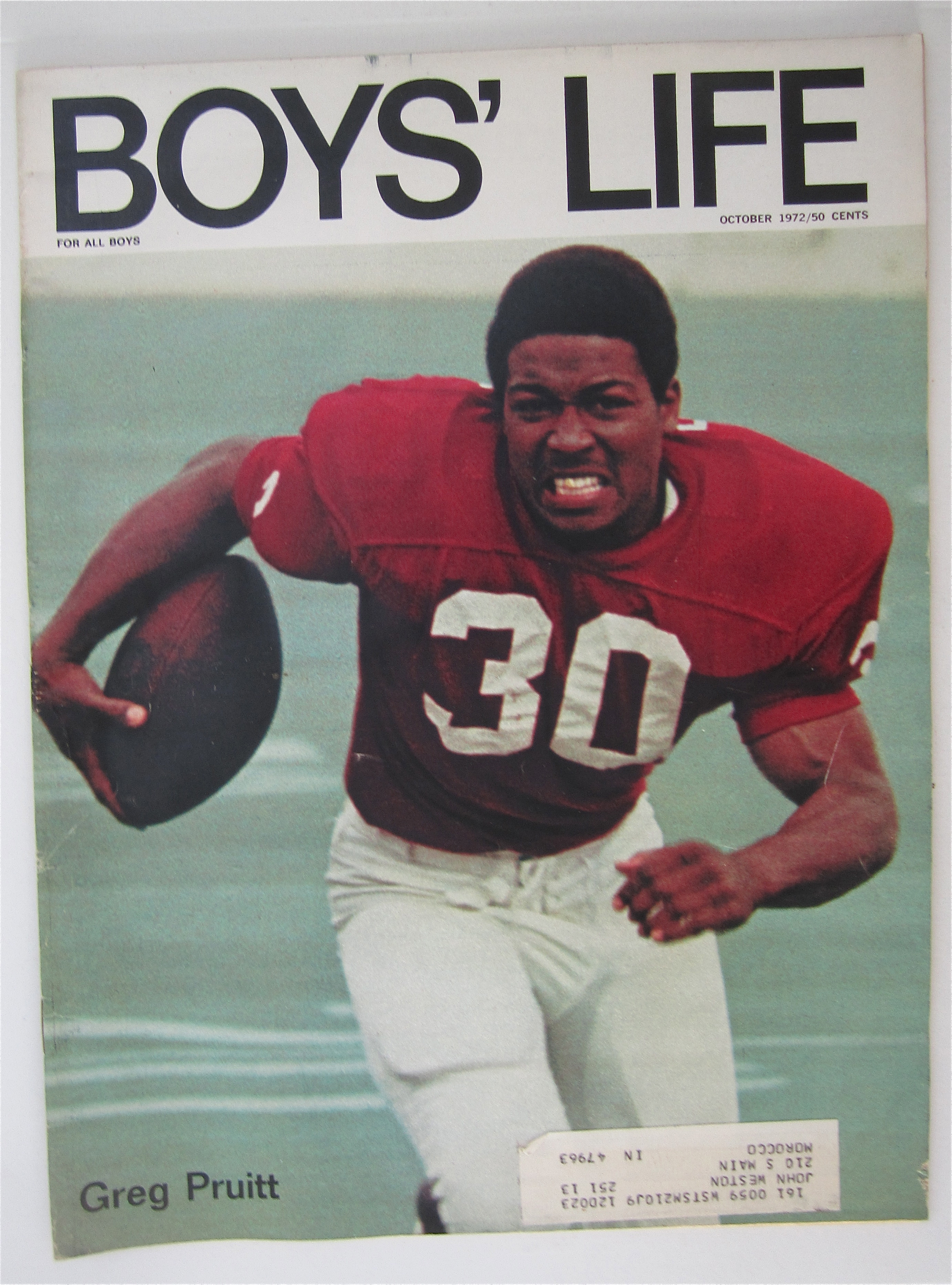 Boys Life Magazine October 1972 Greg Pruitt