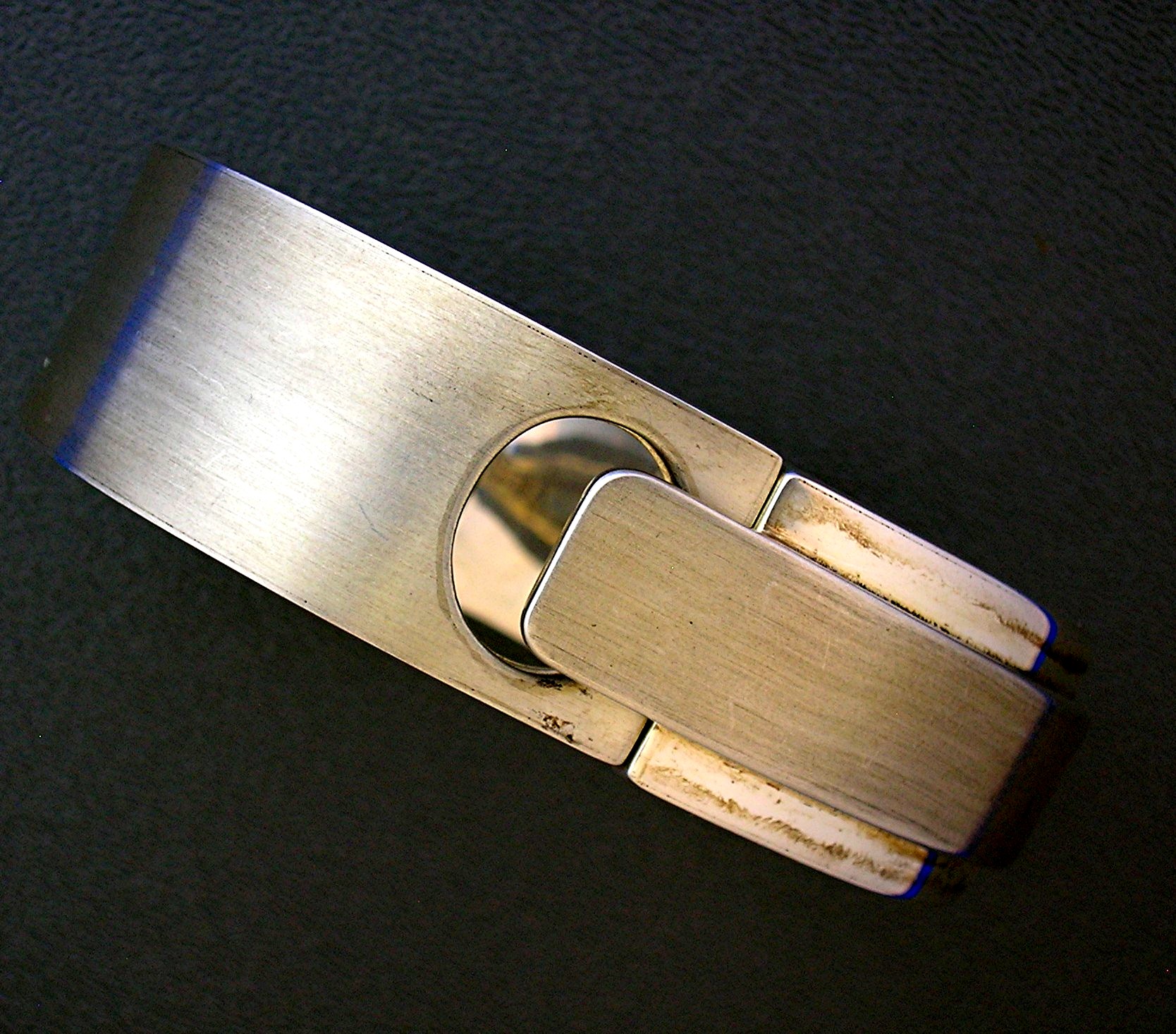 Taxco Mexico Sterling Silver Clamper Bracelet
