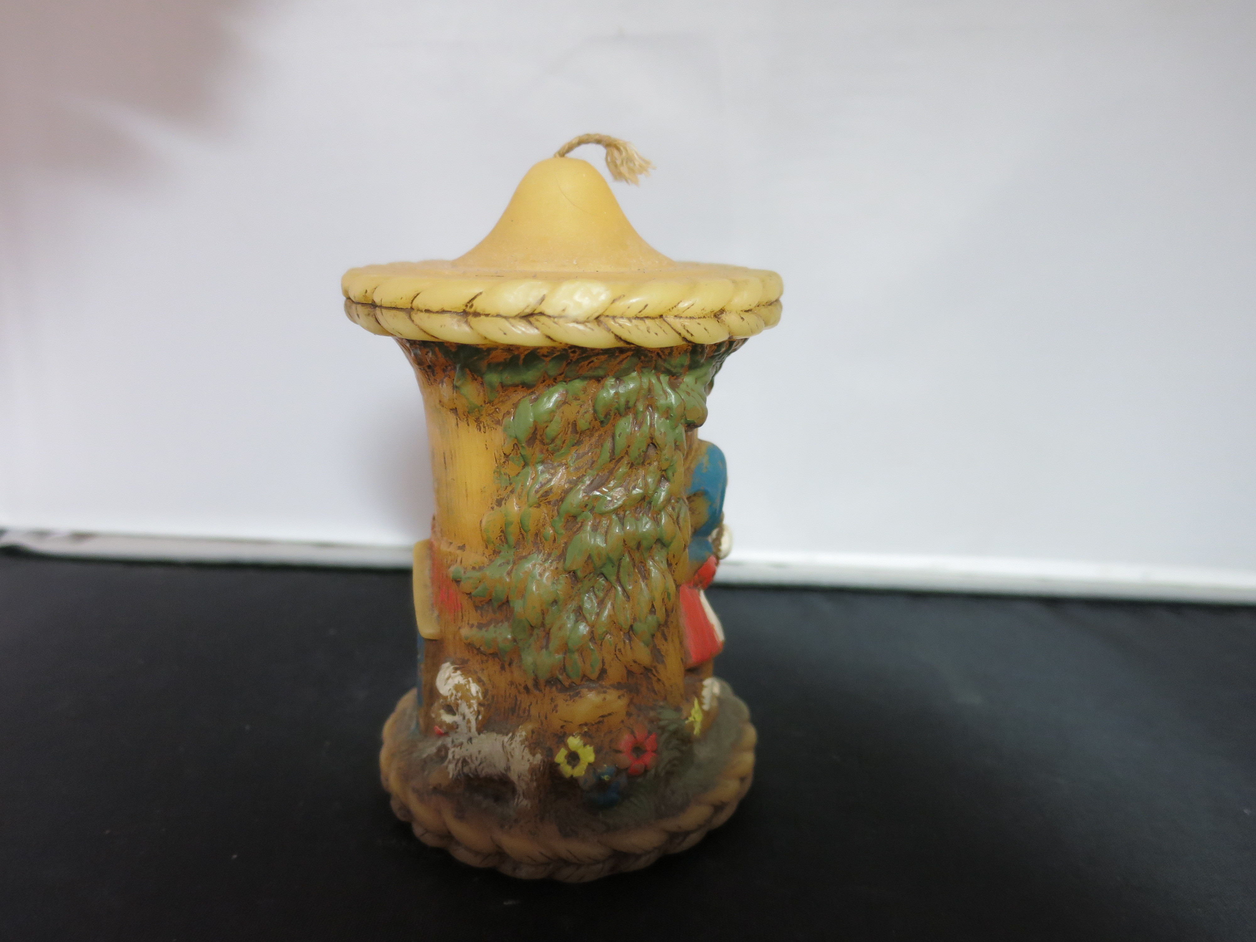 Alpine Originals Hand Painted Candle 1978 Boy Girl Dog