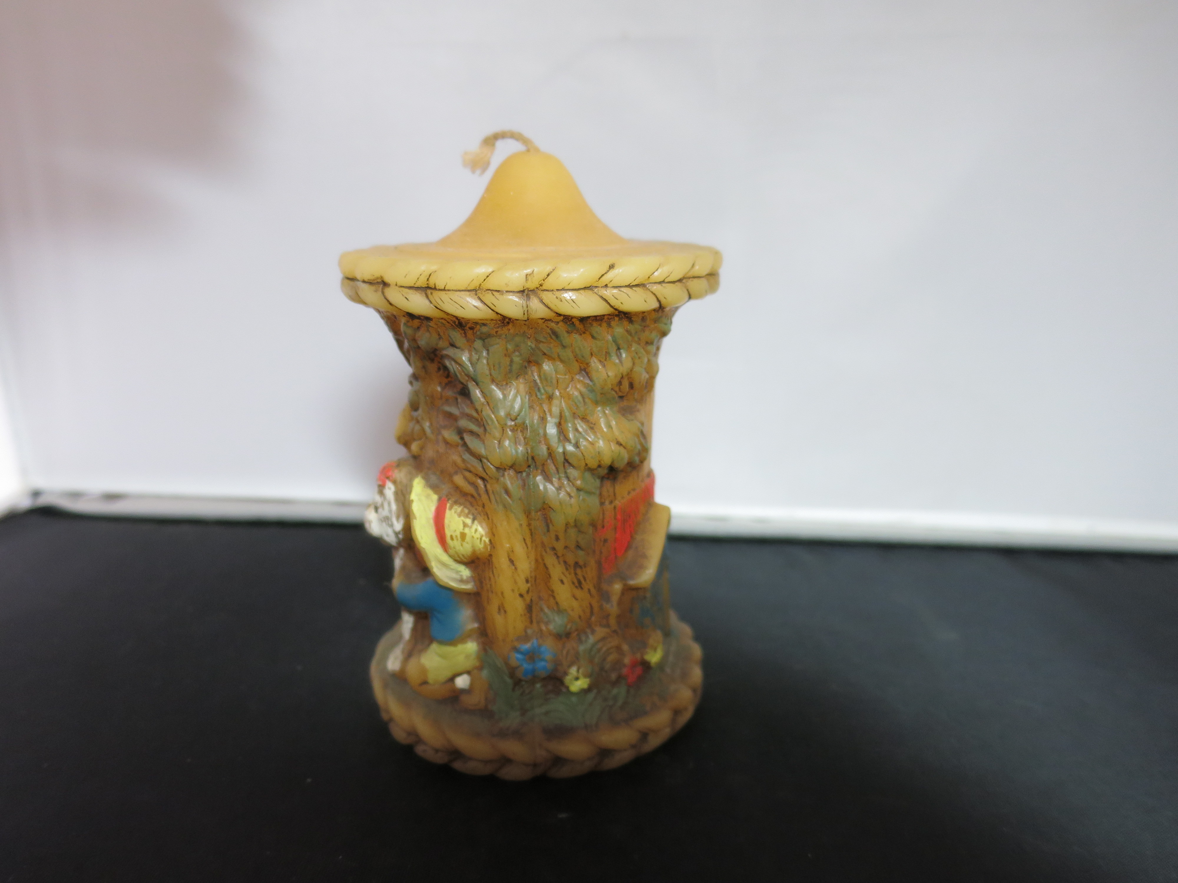 Alpine Originals Hand Painted Candle 1978 Boy Girl Dog