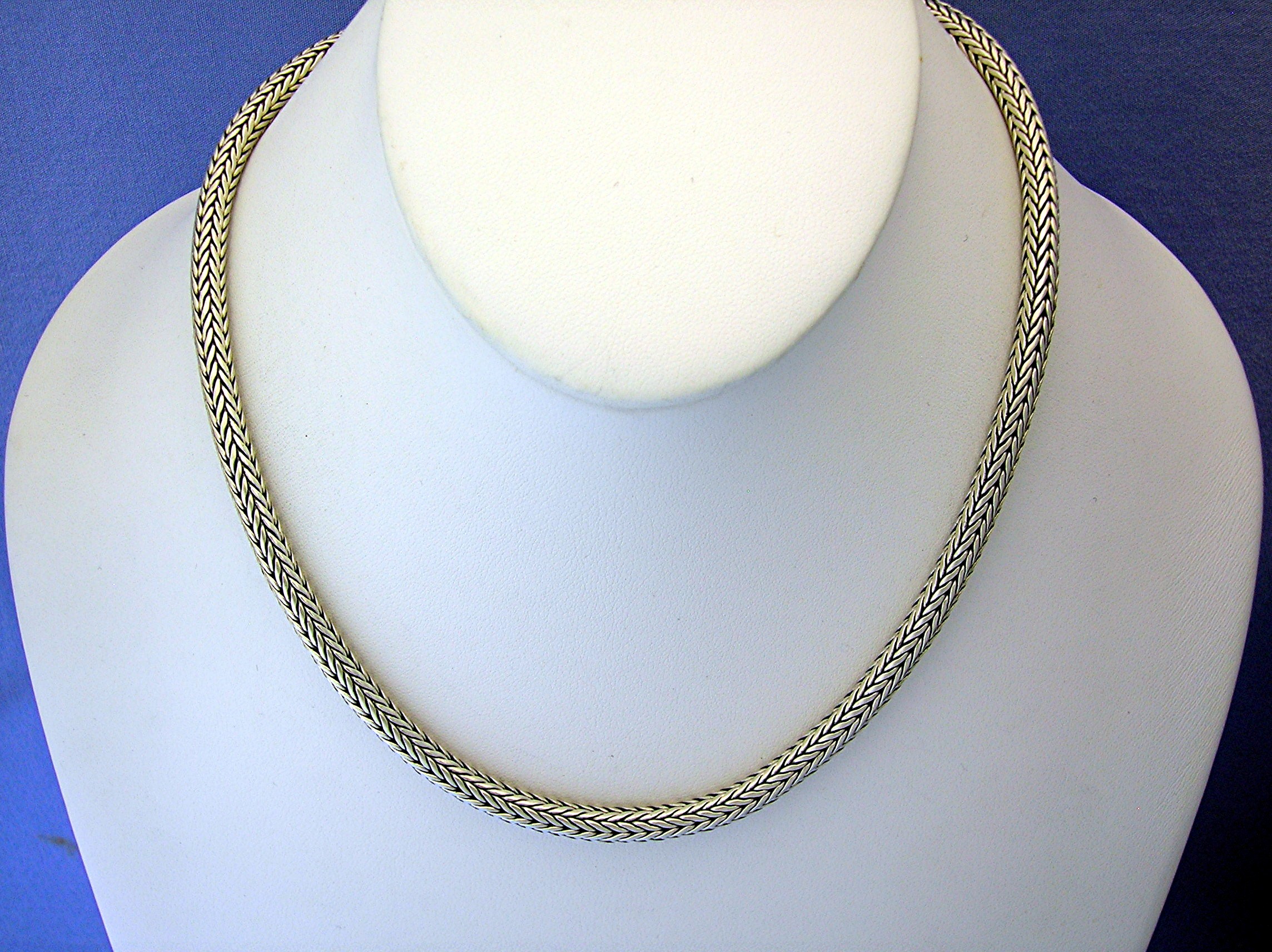 Necklace Sterling Silver toggle clasp 18 Inch Chain