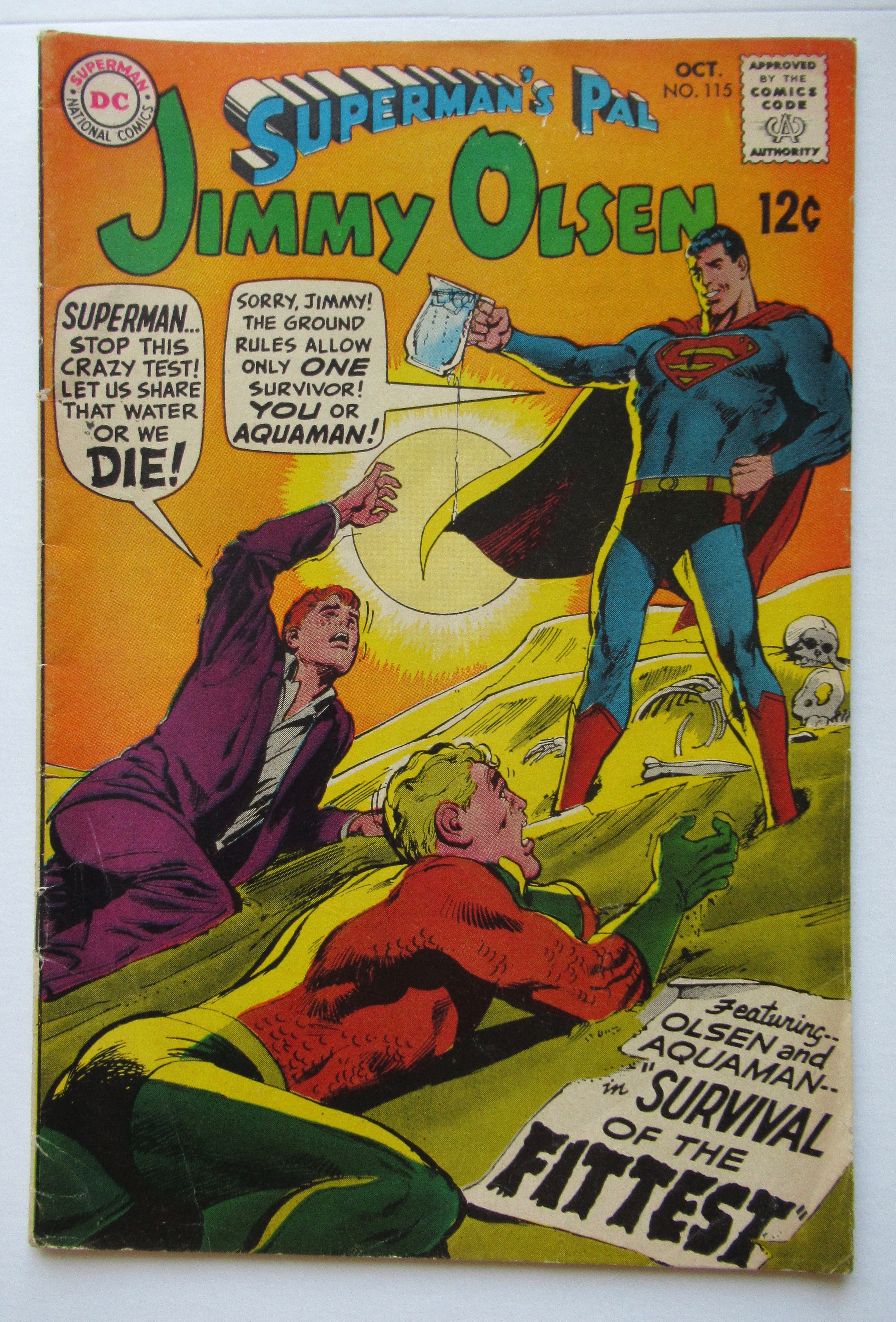Superman's Pal Jimmy Olsen Comic October 1968 Fittest