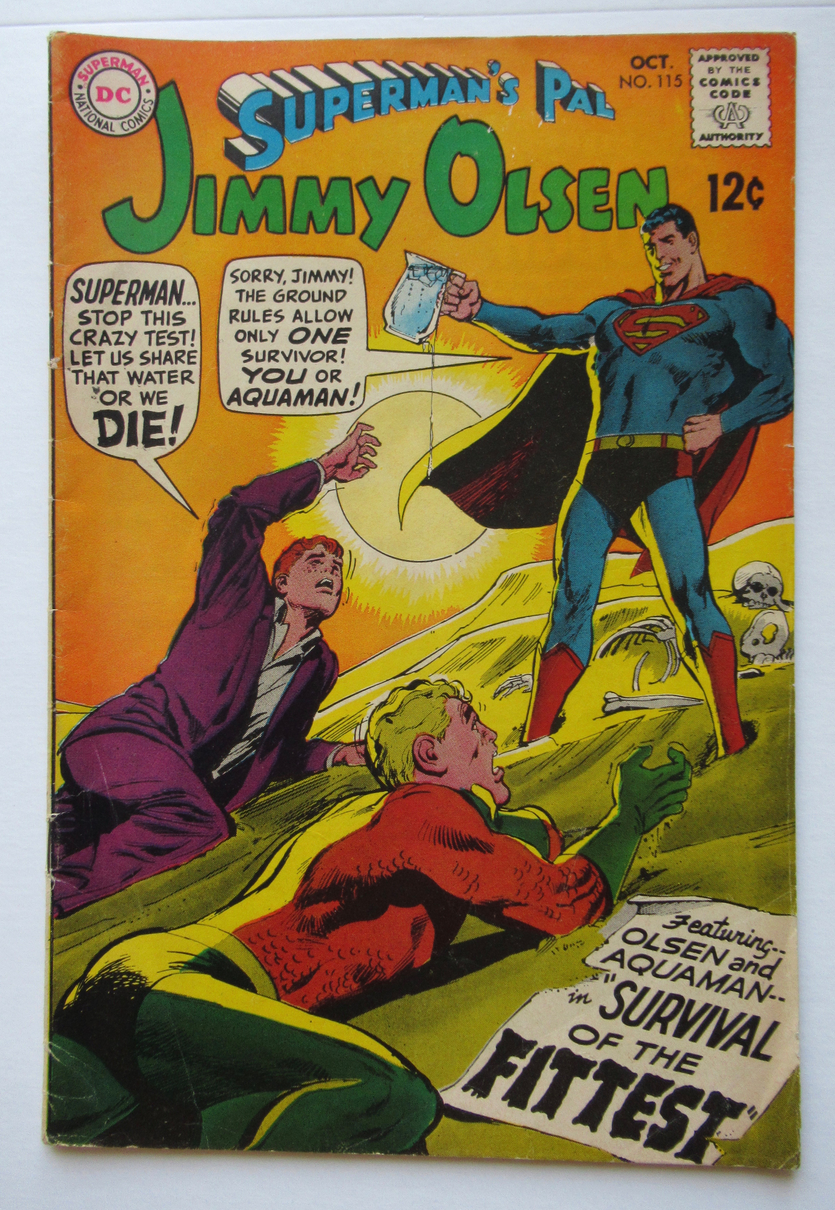 Superman's Pal Jimmy Olsen Comic October 1968 Fittest
