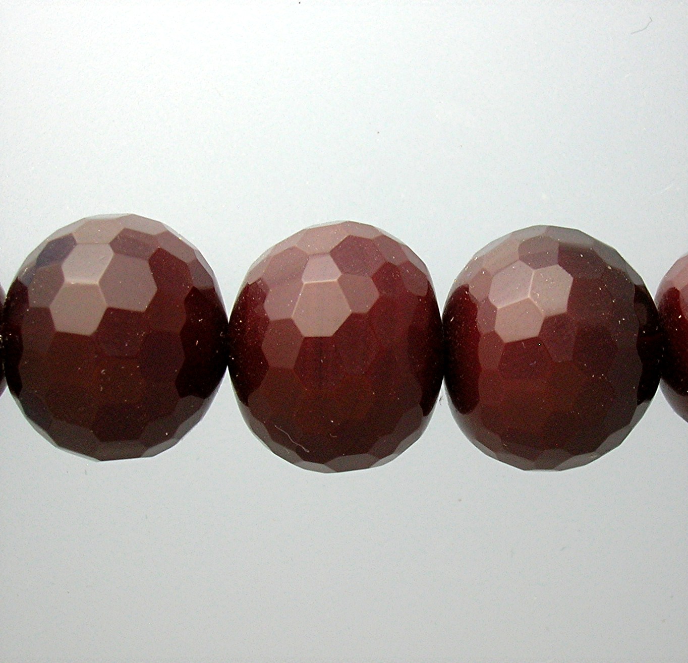 Ruby Faceted Quartz and pearl necklace
