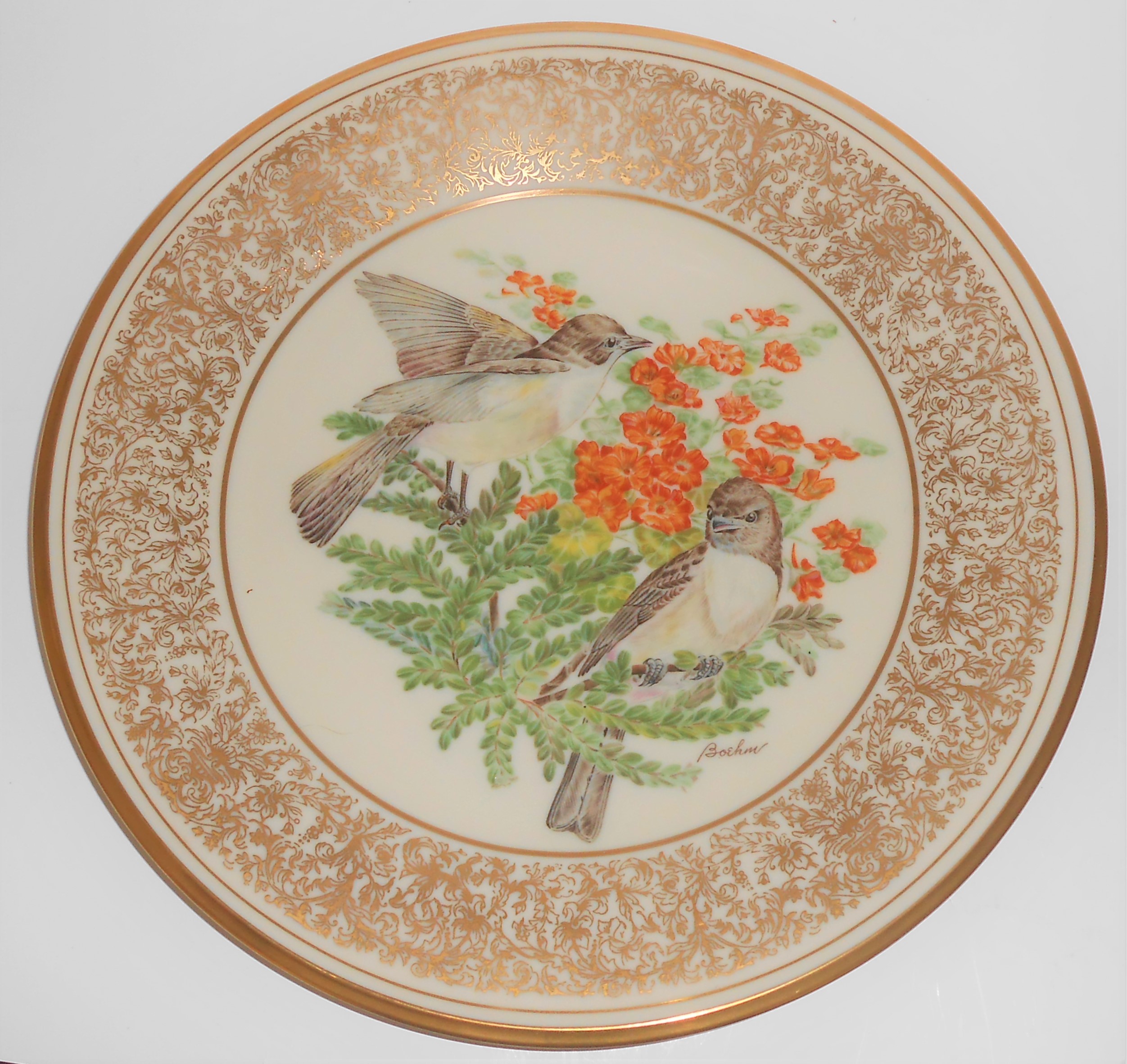 Lenox China Boehm 1981 Eastern Phoebe Plate