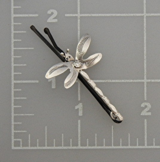 Hair Pin Sterling Silver Butterly Bobby Pin American In
