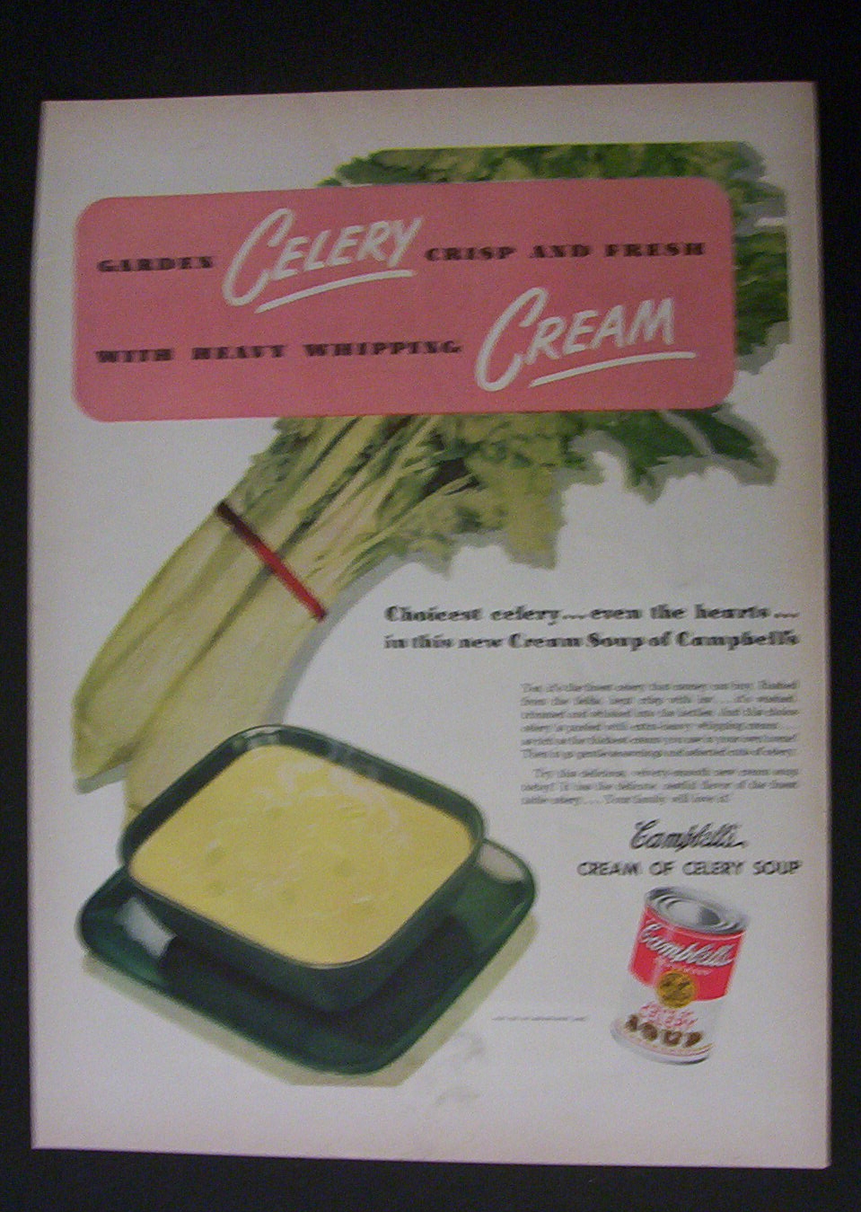 1951 Campbell's Cream Of Celery Soup