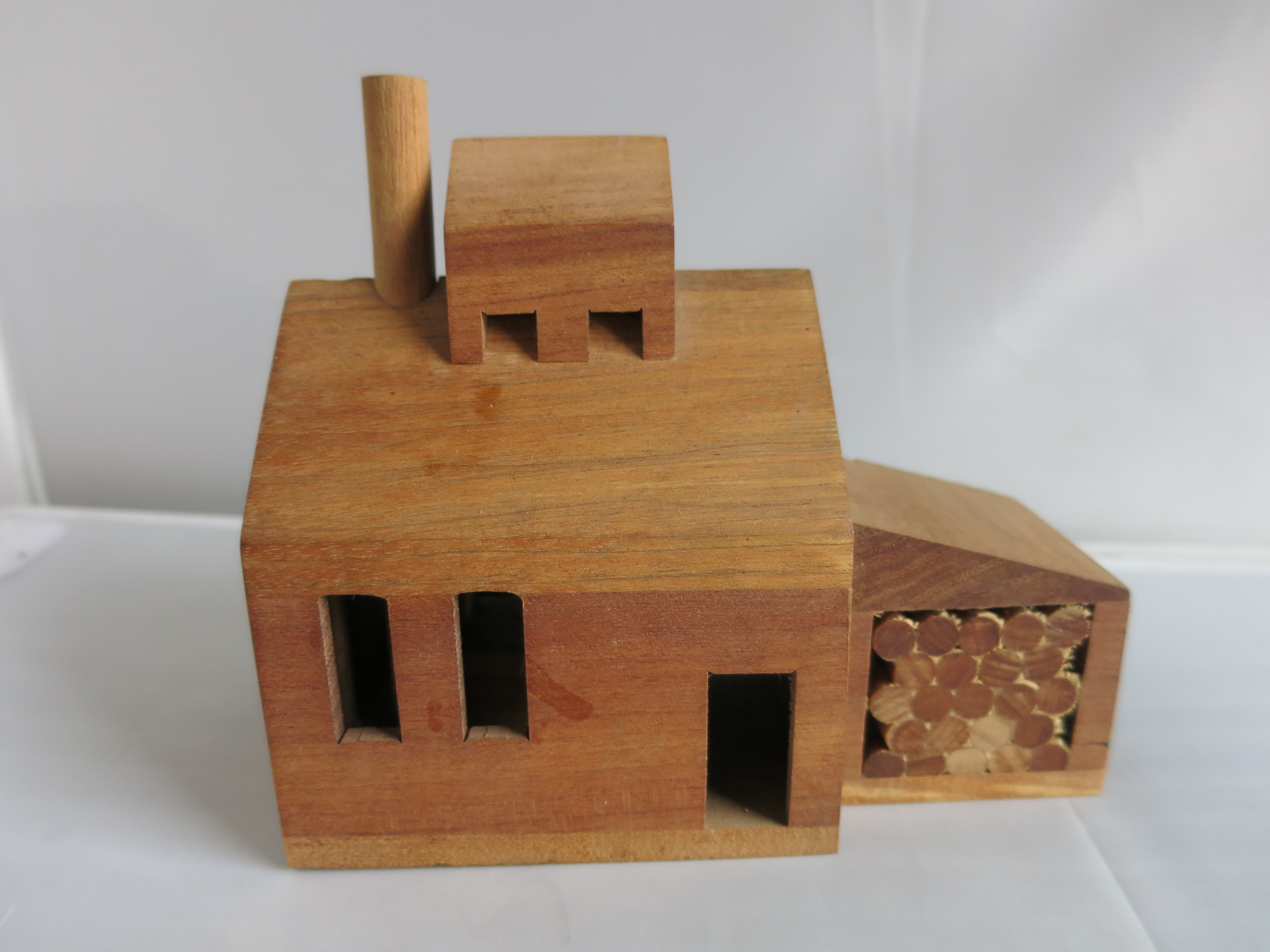 Vintage Village Hand Made Wood Sugar House Fairfax Vermont 1987