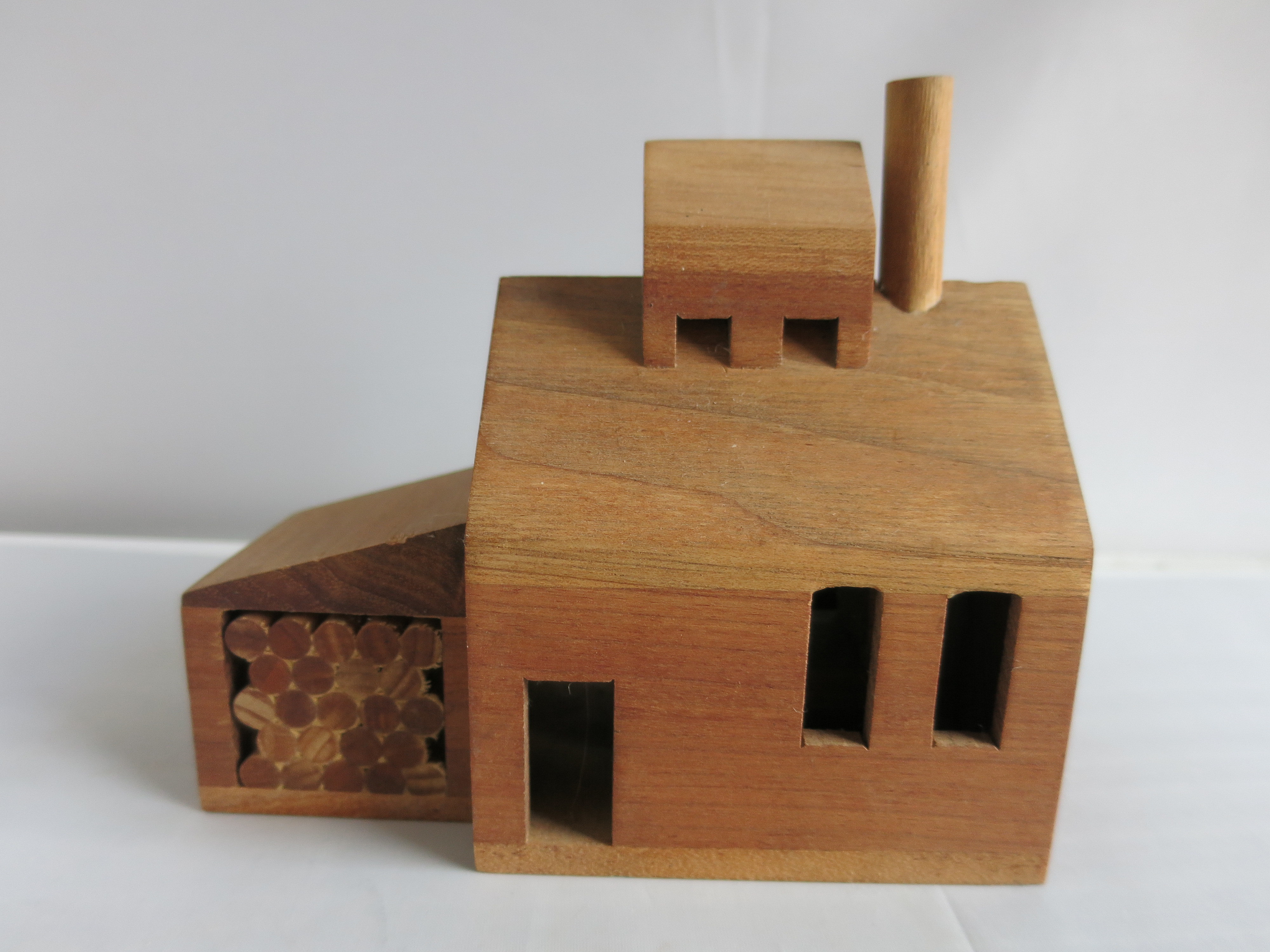 Vintage Village Hand Made Wood Sugar House Fairfax Vermont 1987