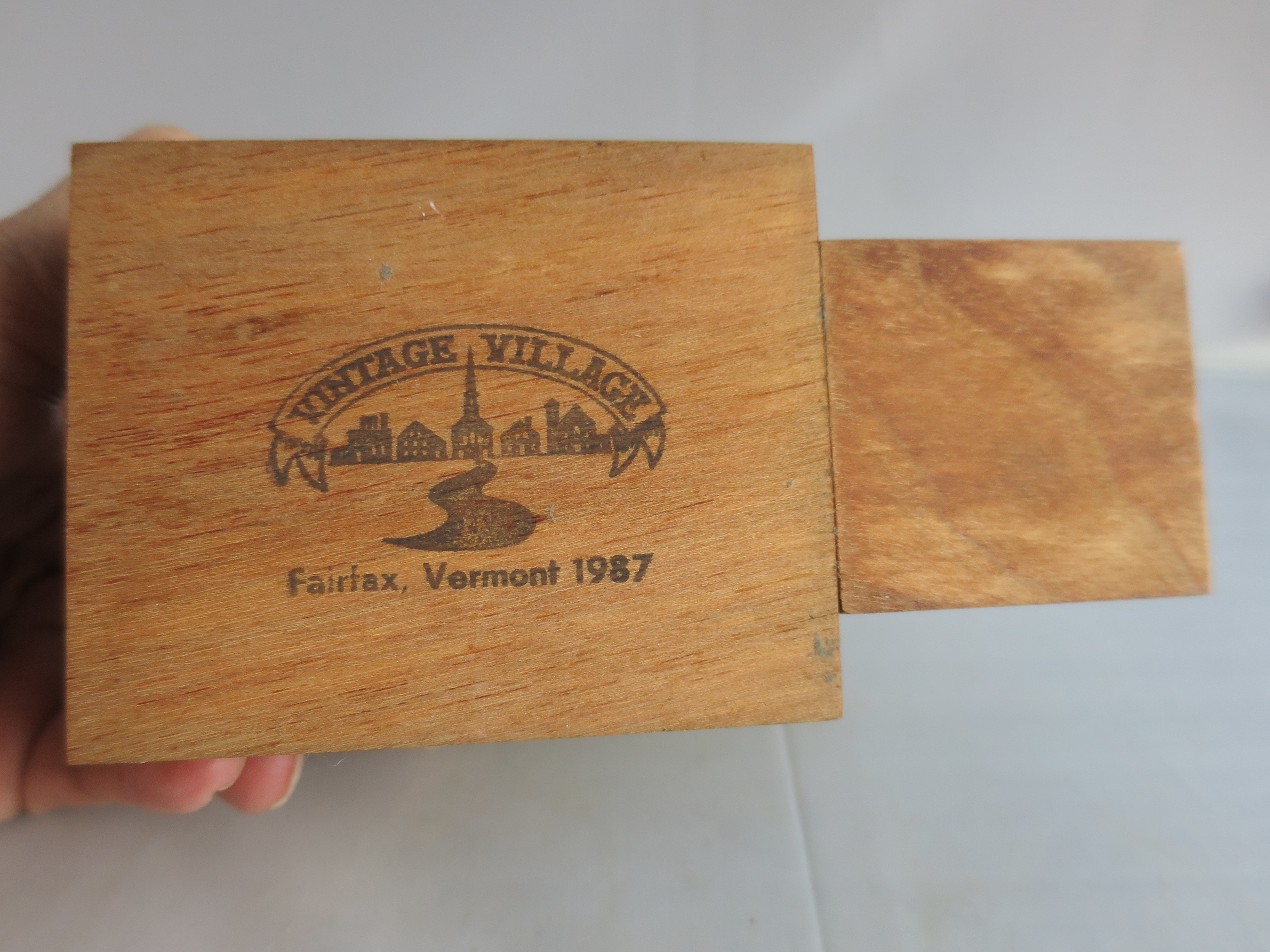Vintage Village Hand Made Wood Sugar House Fairfax Vermont 1987