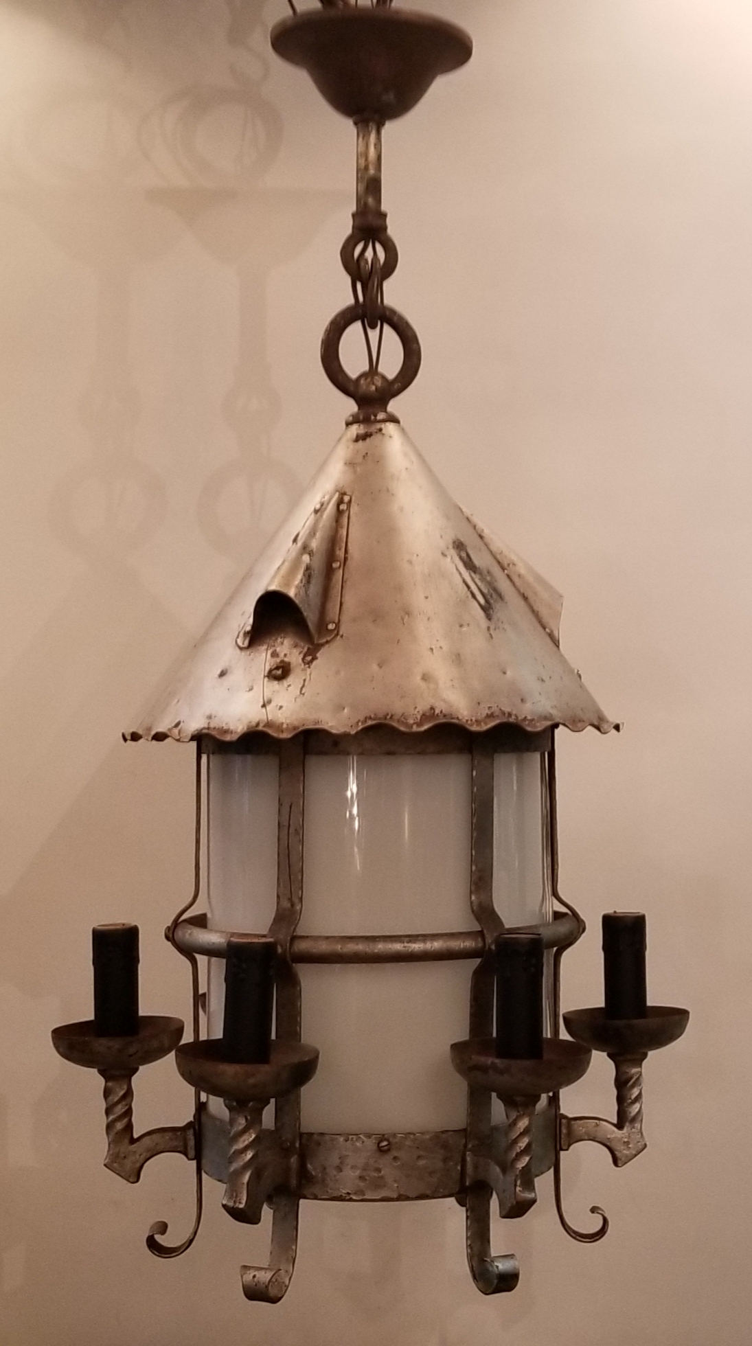 Set of 4 antique lanterns #3730-31-32-33
