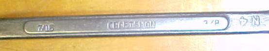 Craftsman Box Wrench Bent Front 7/16 & 3/8 inch Vintage