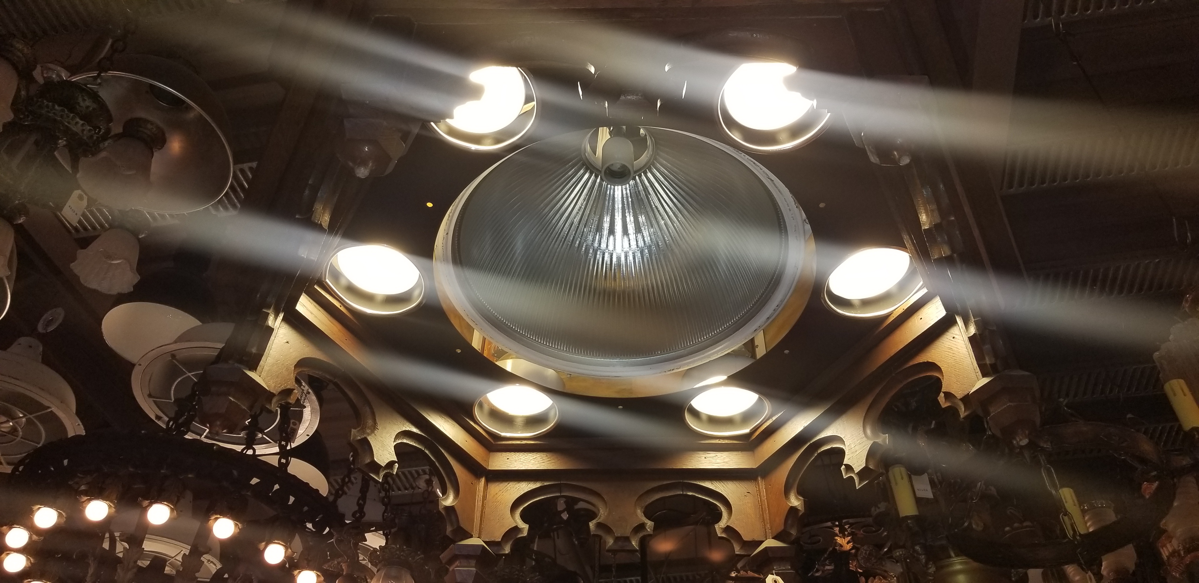 Monumental Gothic Pendant Lights    X 2