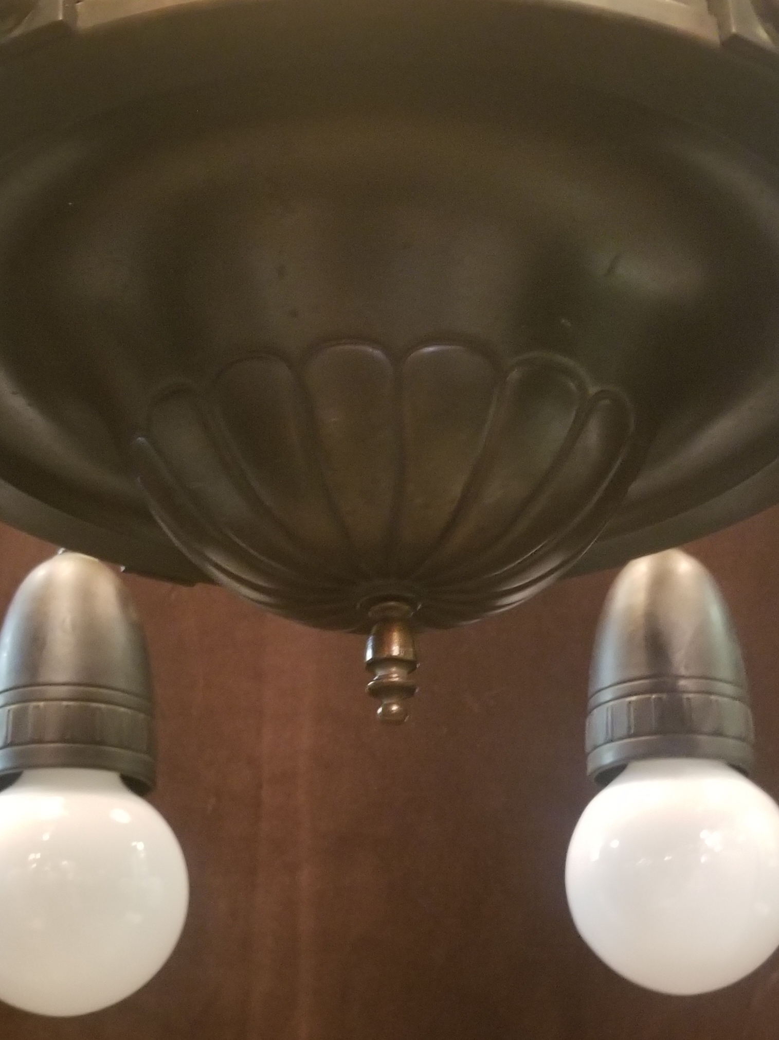 Vintage Superior Quality Bare Bulb Chandelier