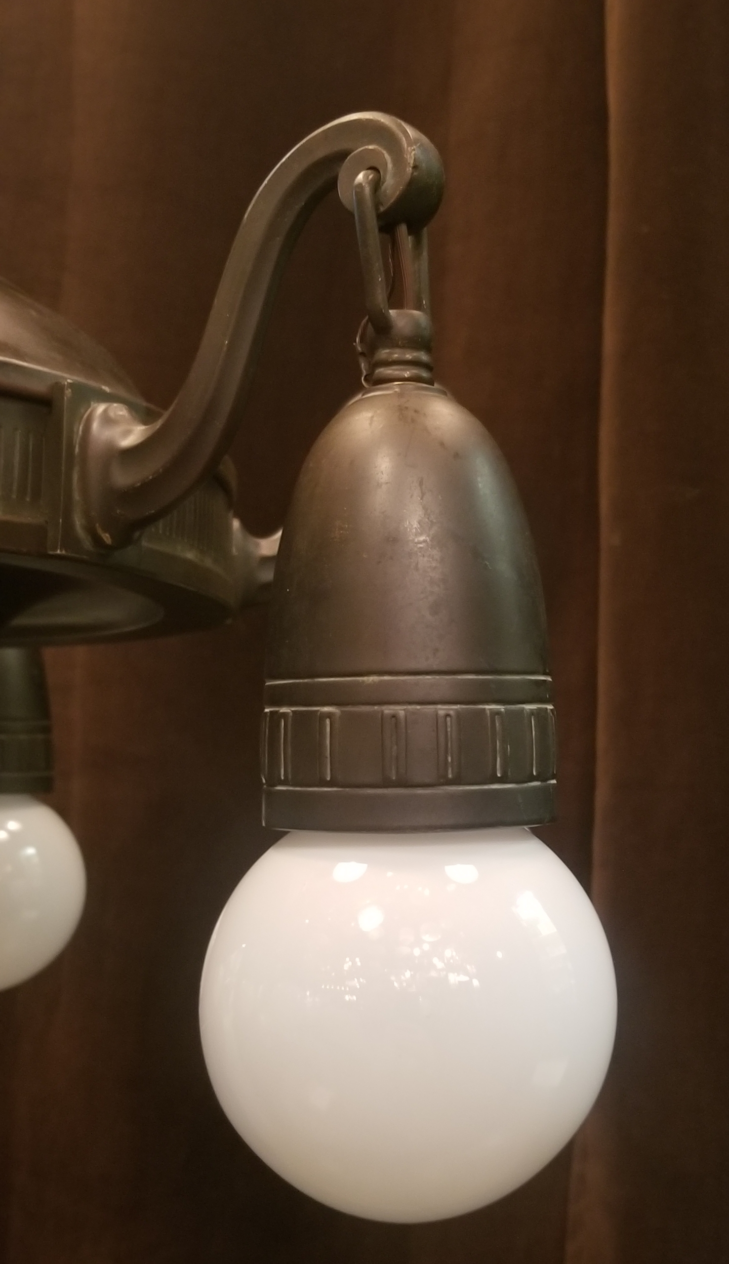 Vintage Superior Quality Bare Bulb Chandelier