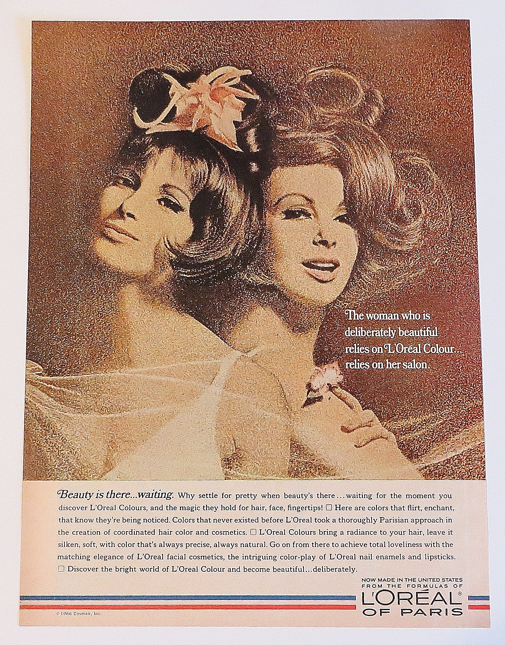 1966 Loreal Of Paris With Pair Of Beautiful Women