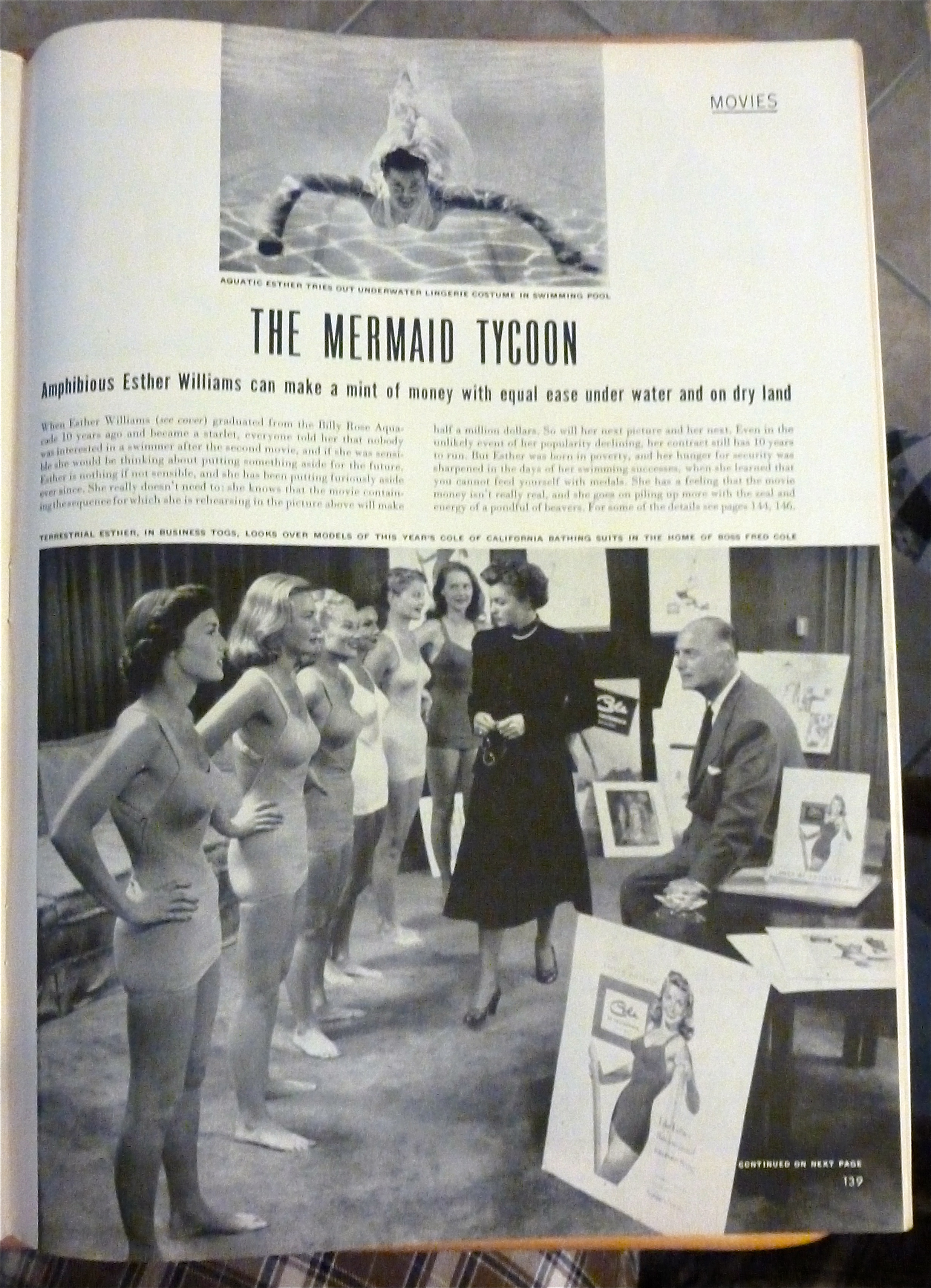 Life Magazine-April 16, 1951-Esther Williams