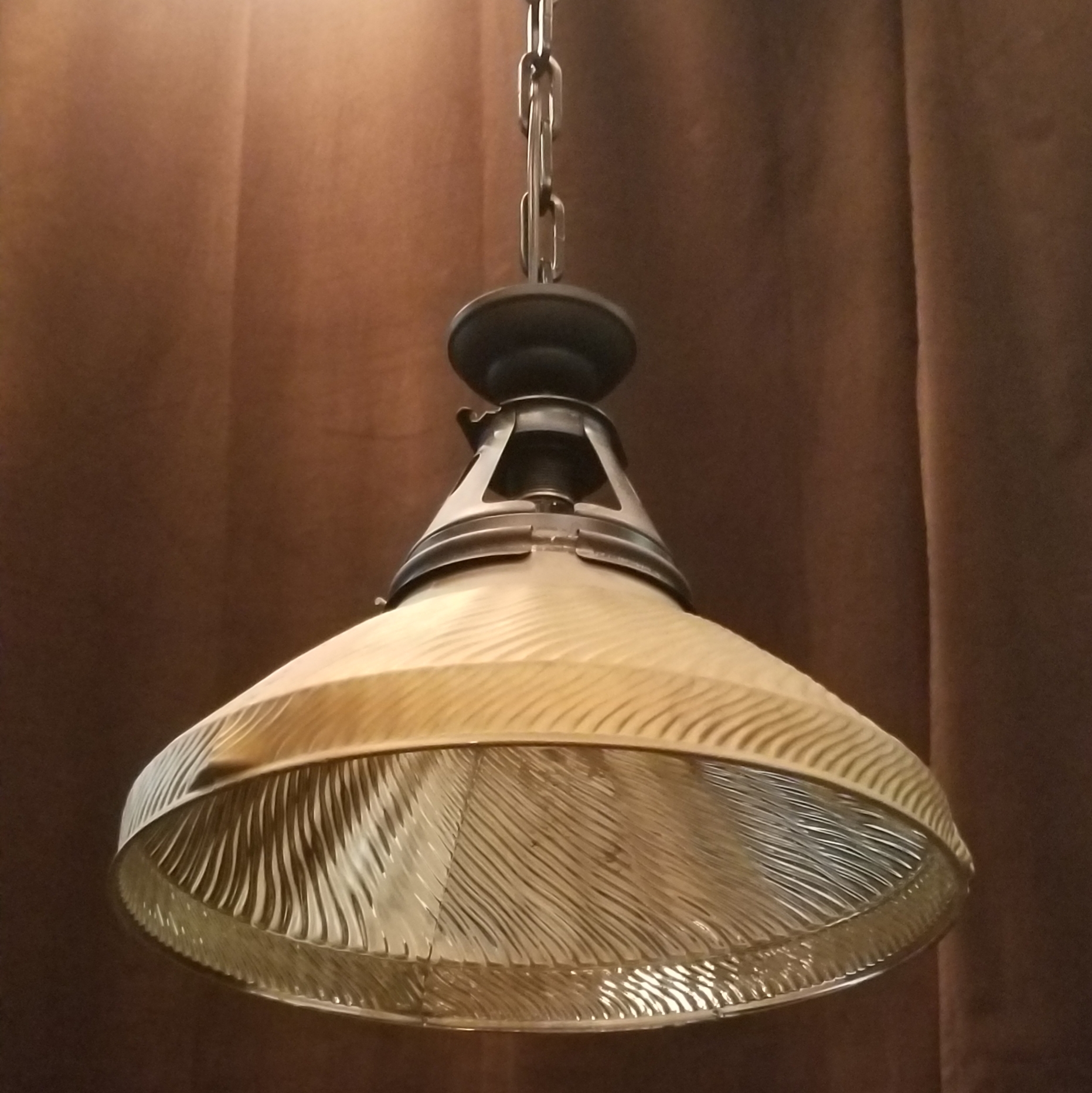 set of 4 mercury glass vinage pendant lights
