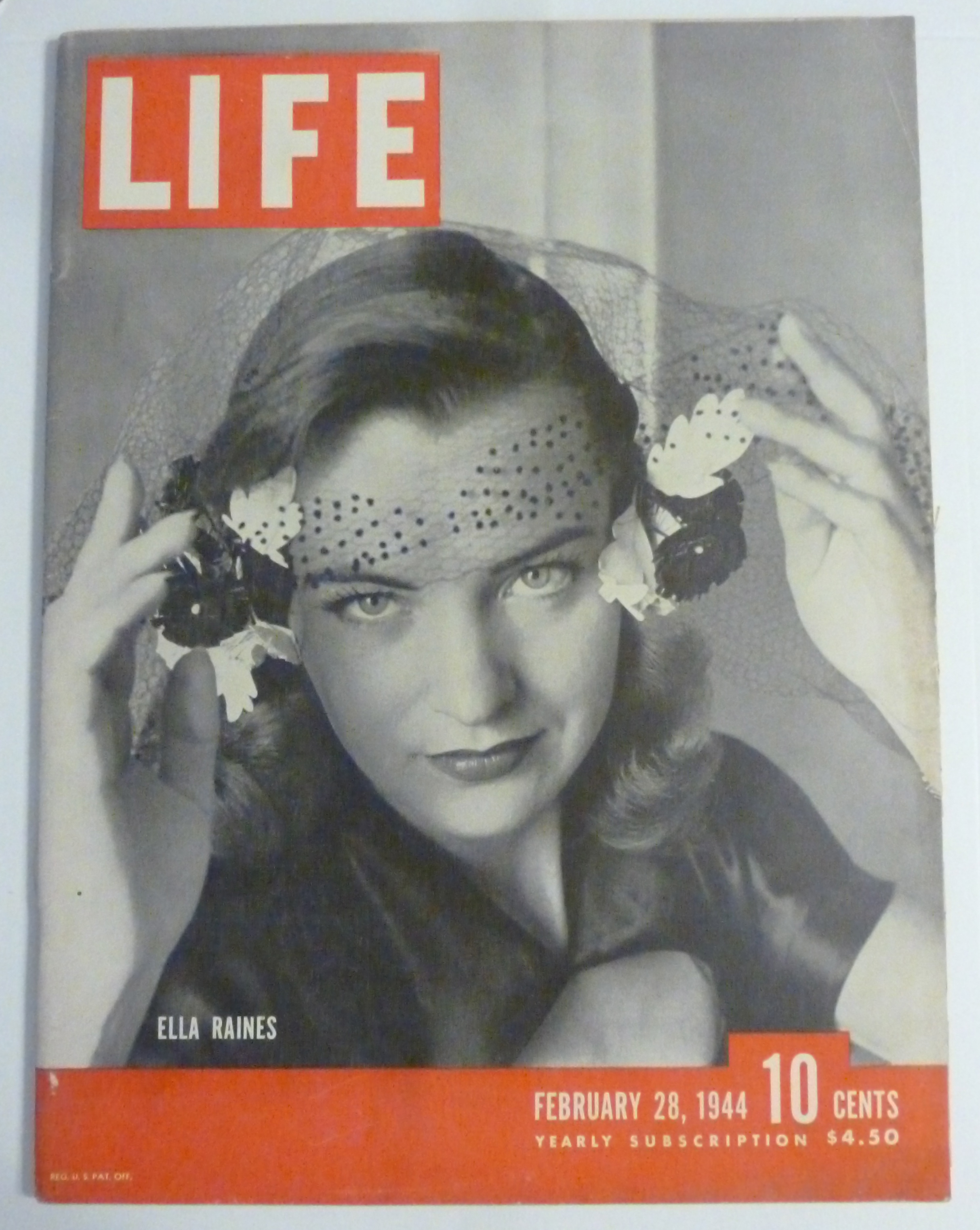 Life Magazine-Febuary 28, 1944-Ella Raines