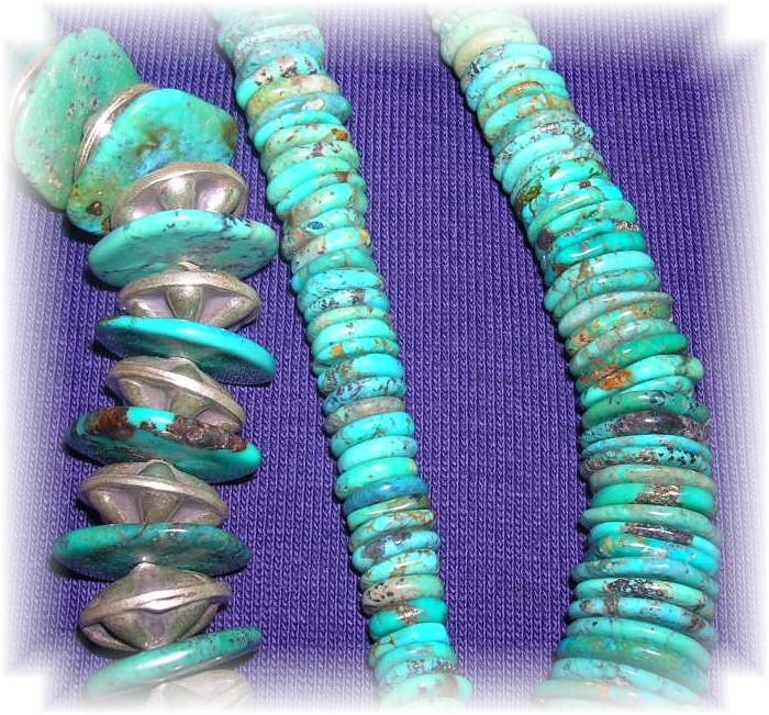 Necklace Turquoise & Sterling Silver Beads