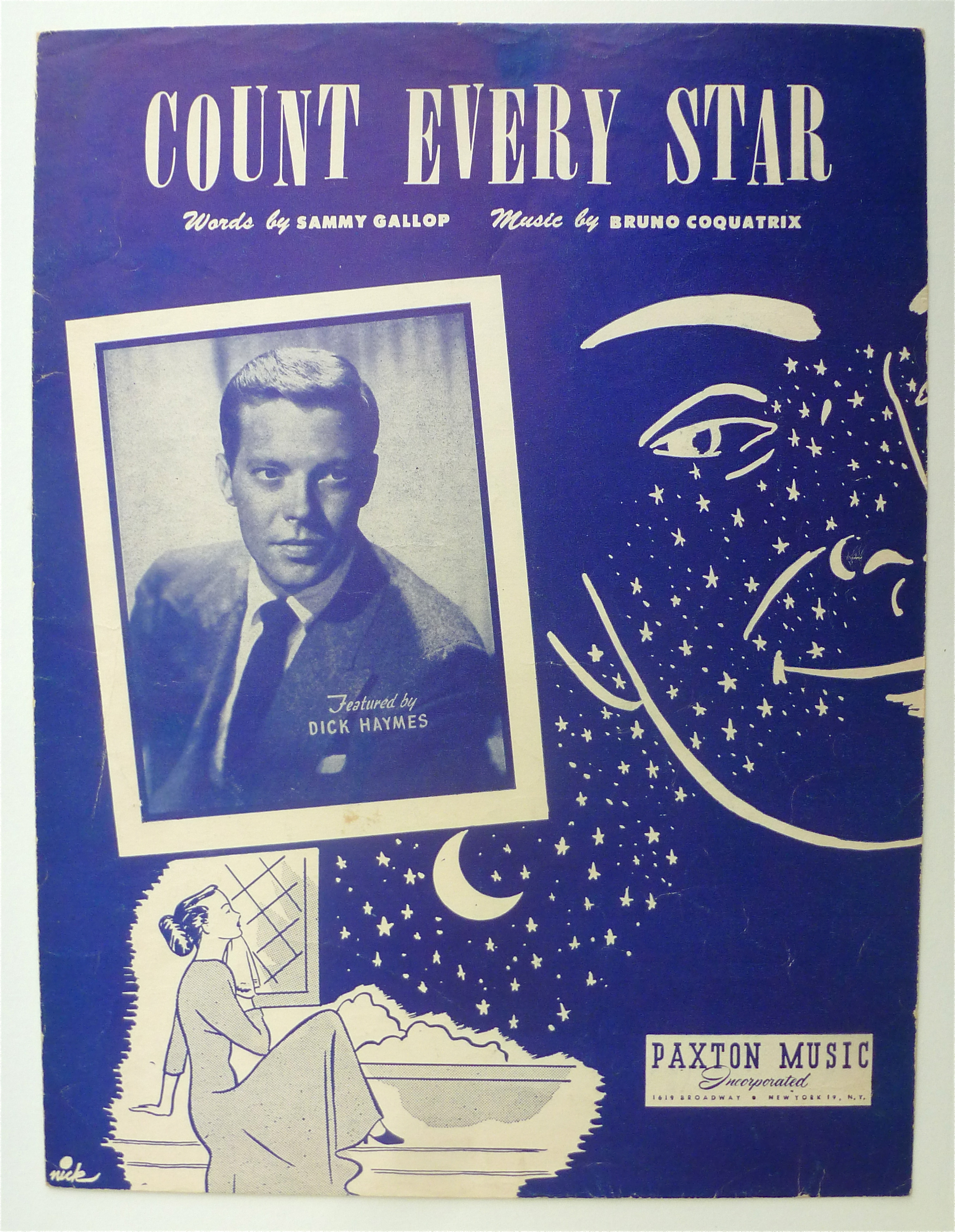 Sheet Music For 1950 Count Every Star
