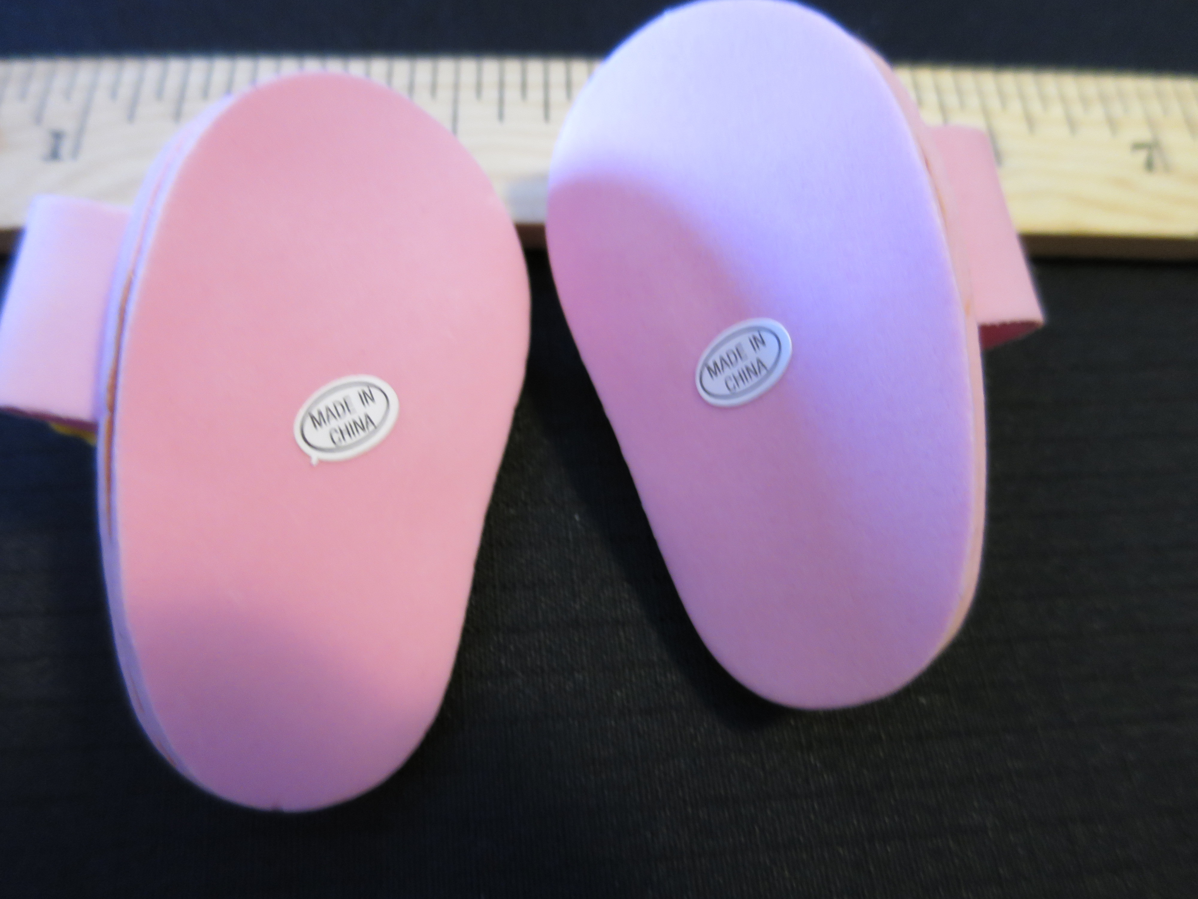 Doll Accessories Sandals Flip Flops Pink 16 to 18 inch doll