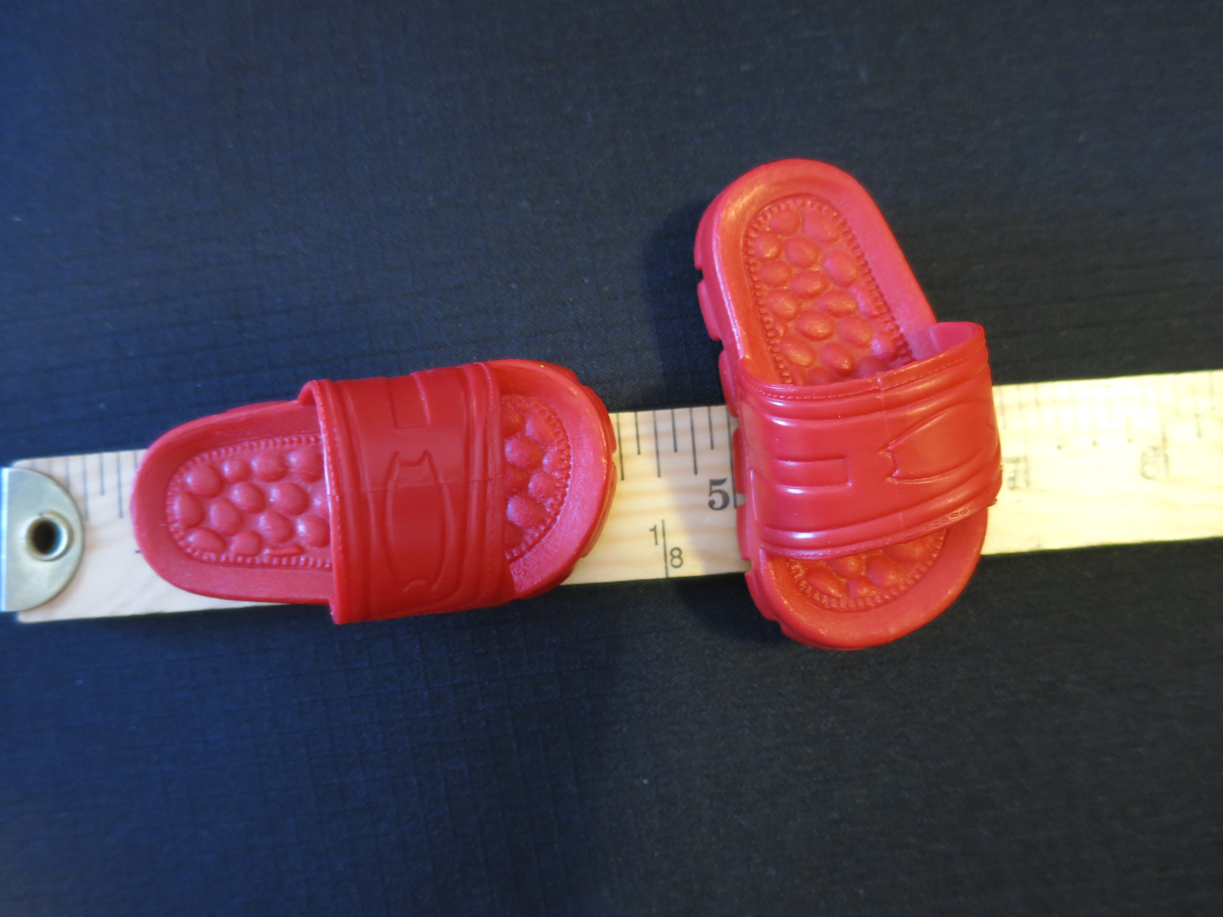 Doll accessories Red Sandals Flip Flops 16 to 18 inch doll