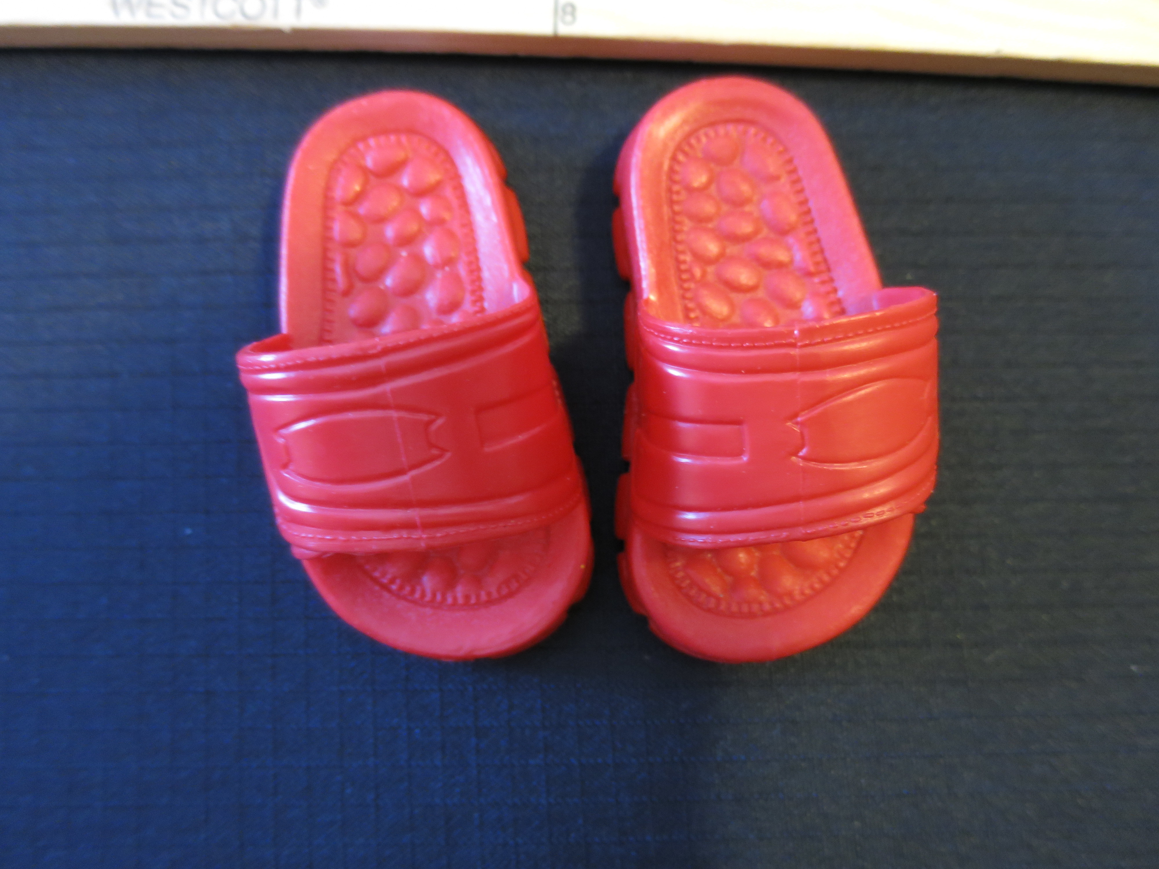Doll accessories Red Sandals Flip Flops 16 to 18 inch doll