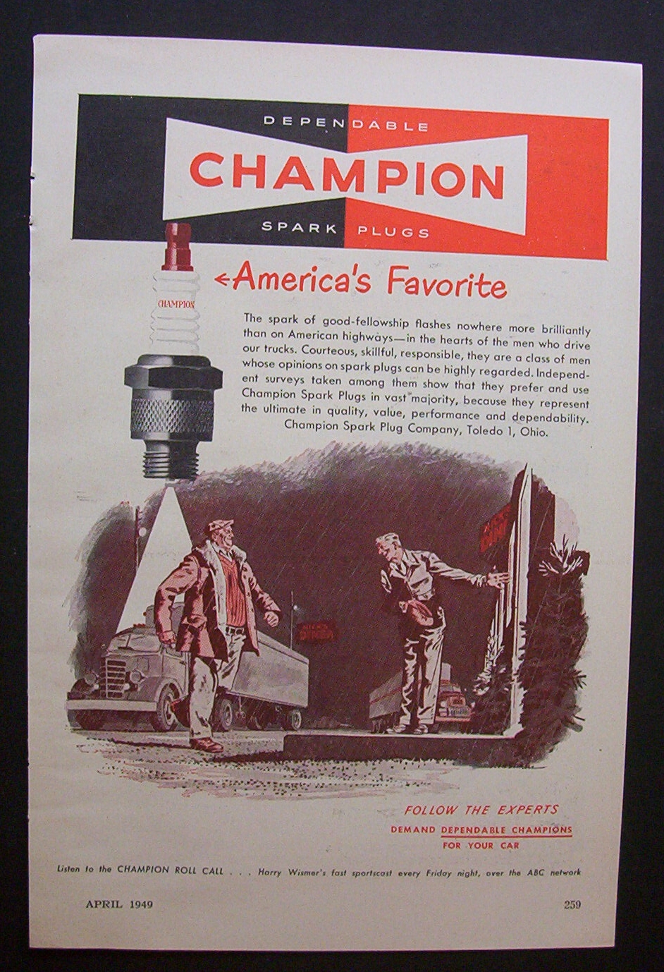 1949  Champion  Spark  Plugs
