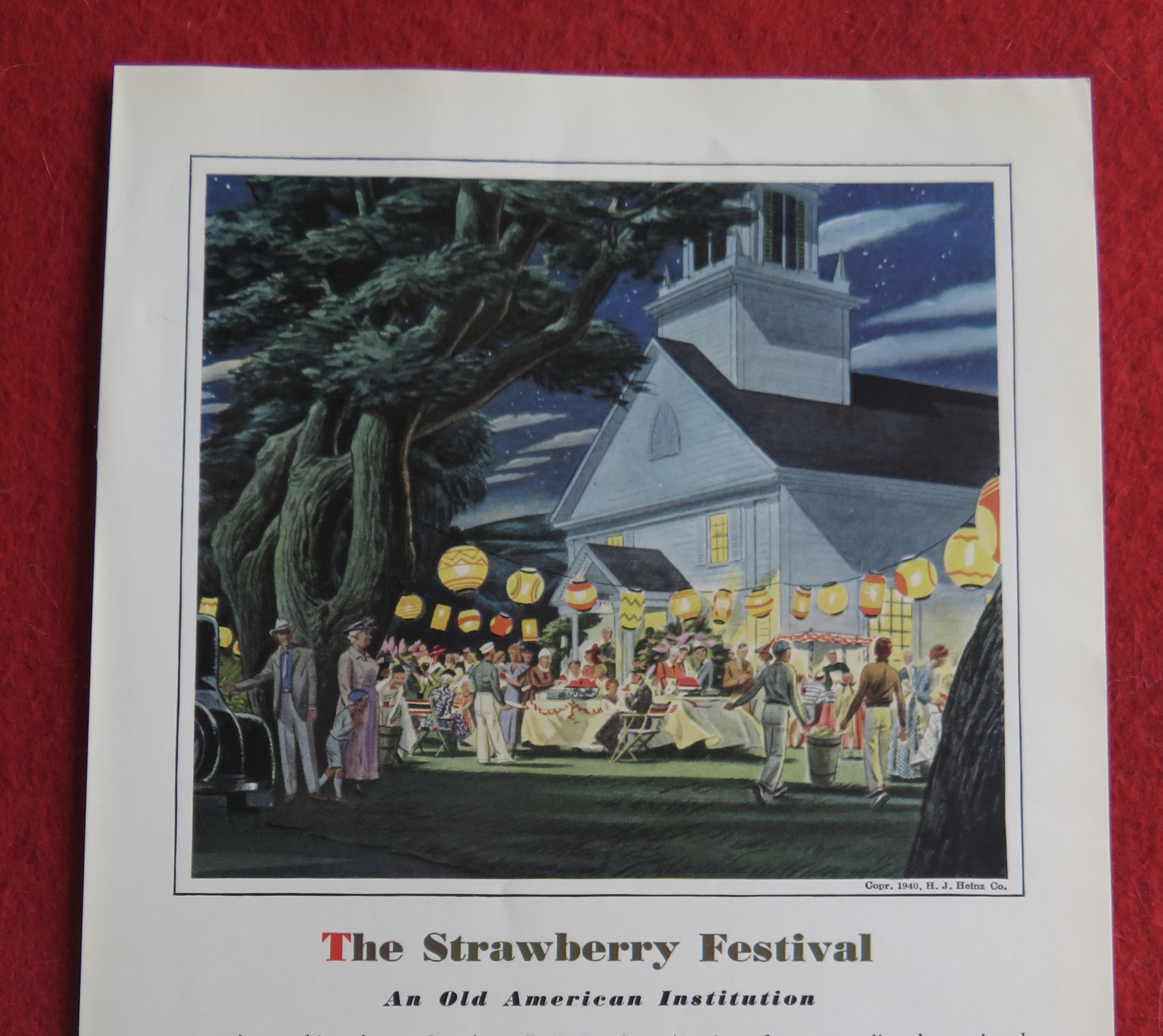 1940 H. J. Heinz Company with The Strawberry Festival