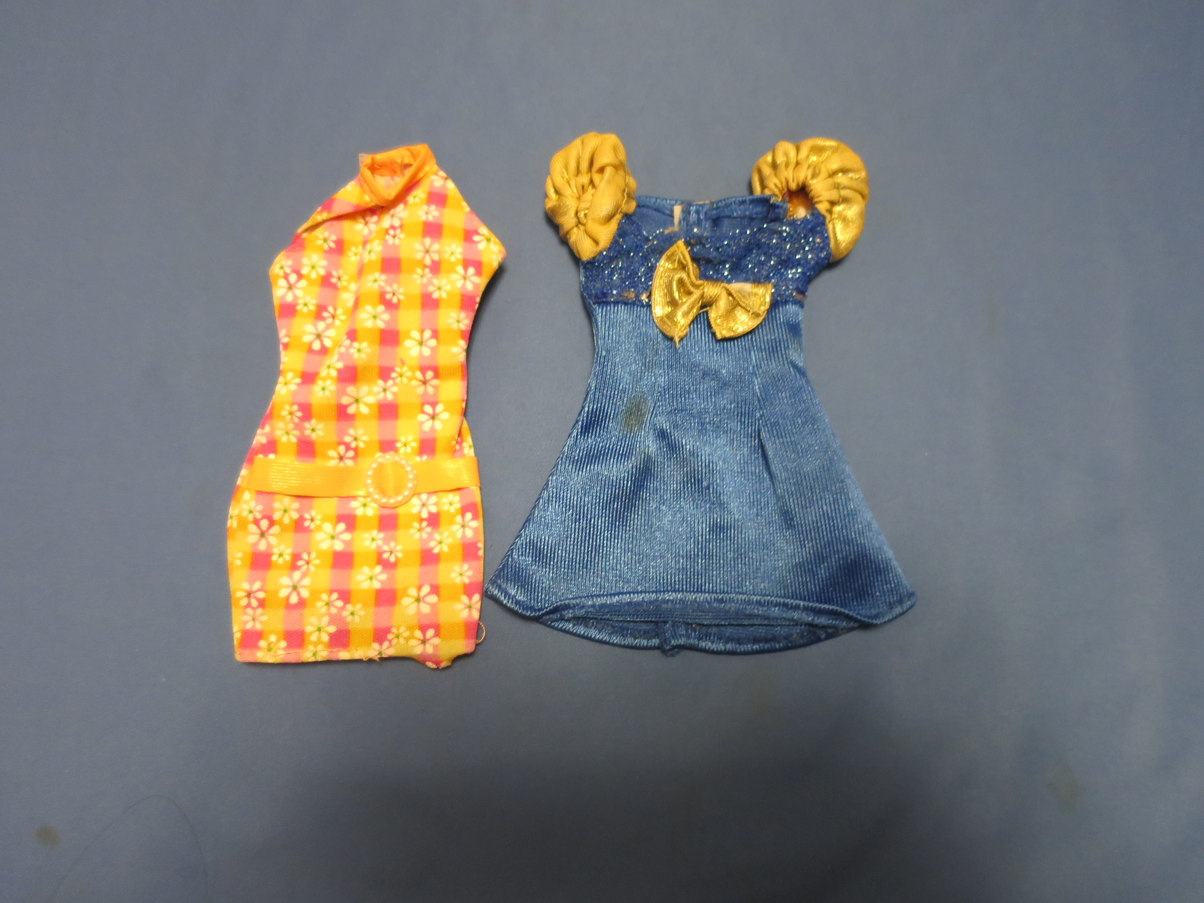 Barbie Doll Dress tagged lot of two dresses