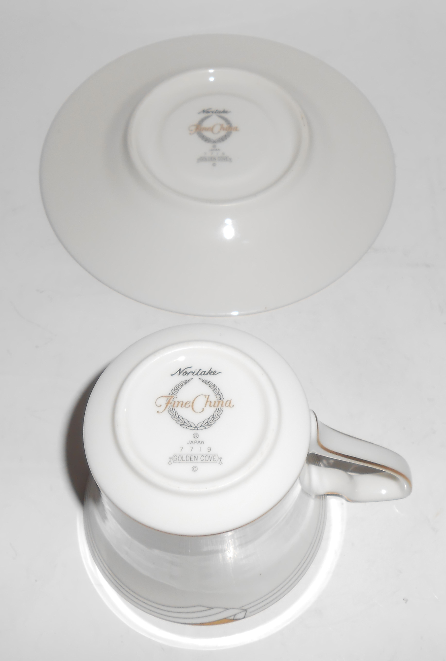 Noritake China Porcelain Golden Cove Cup/Saucer