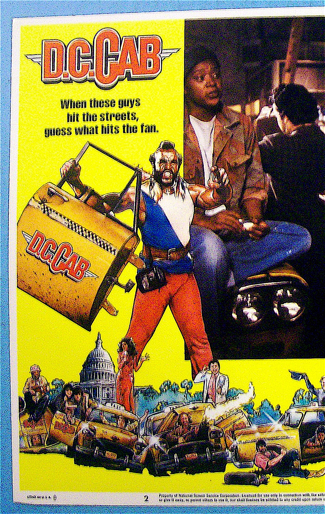 D.C. Cab Lobby Card 1983 Mr. T