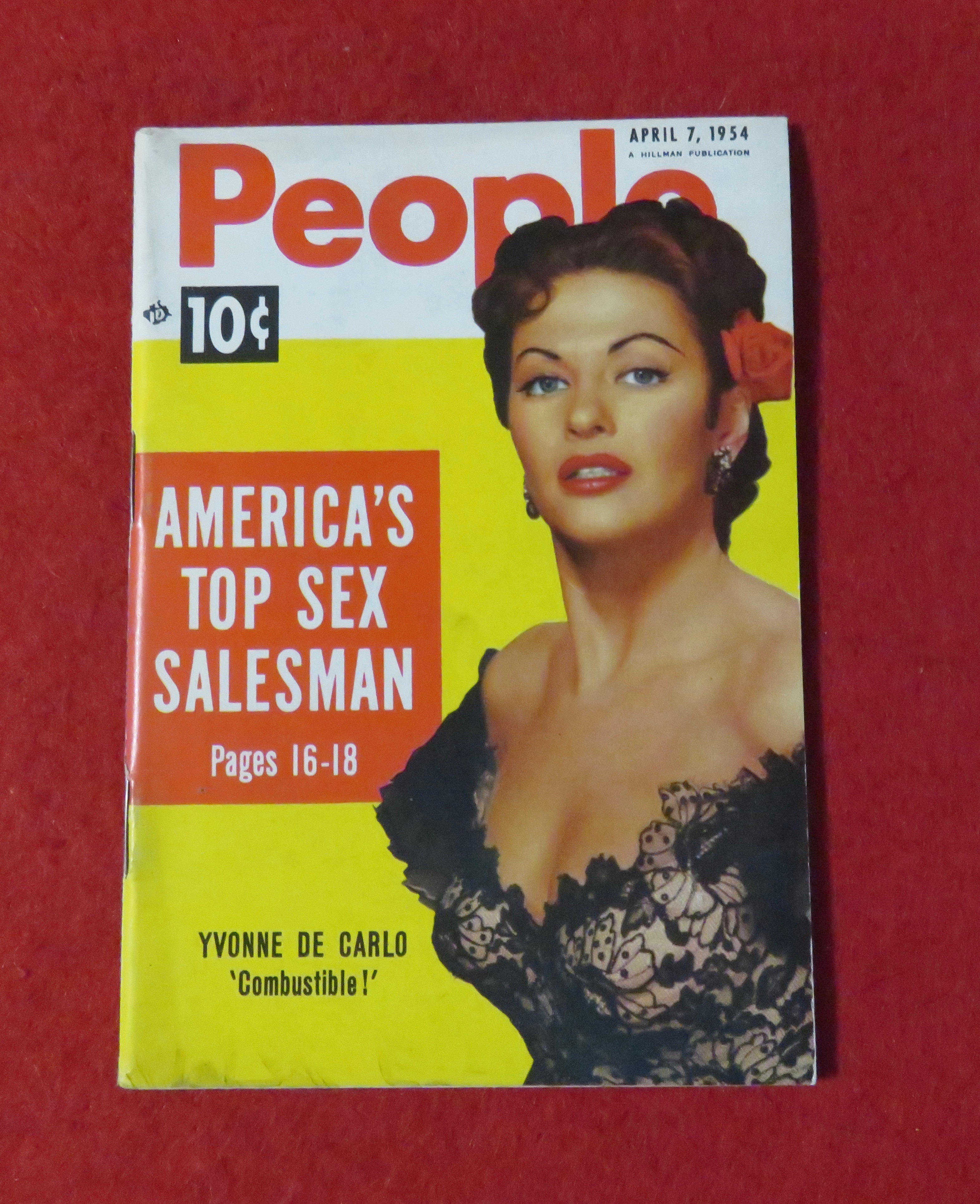 People Today Magazine April 7, 1954 Yvonne De Carlo