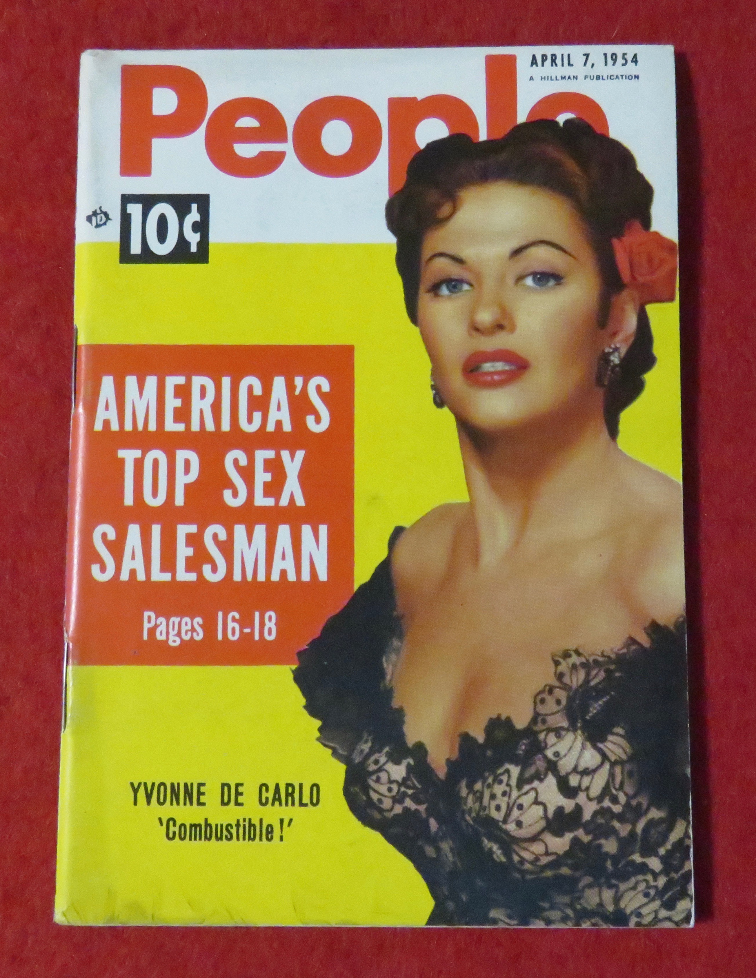 People Today Magazine April 7, 1954 Yvonne De Carlo
