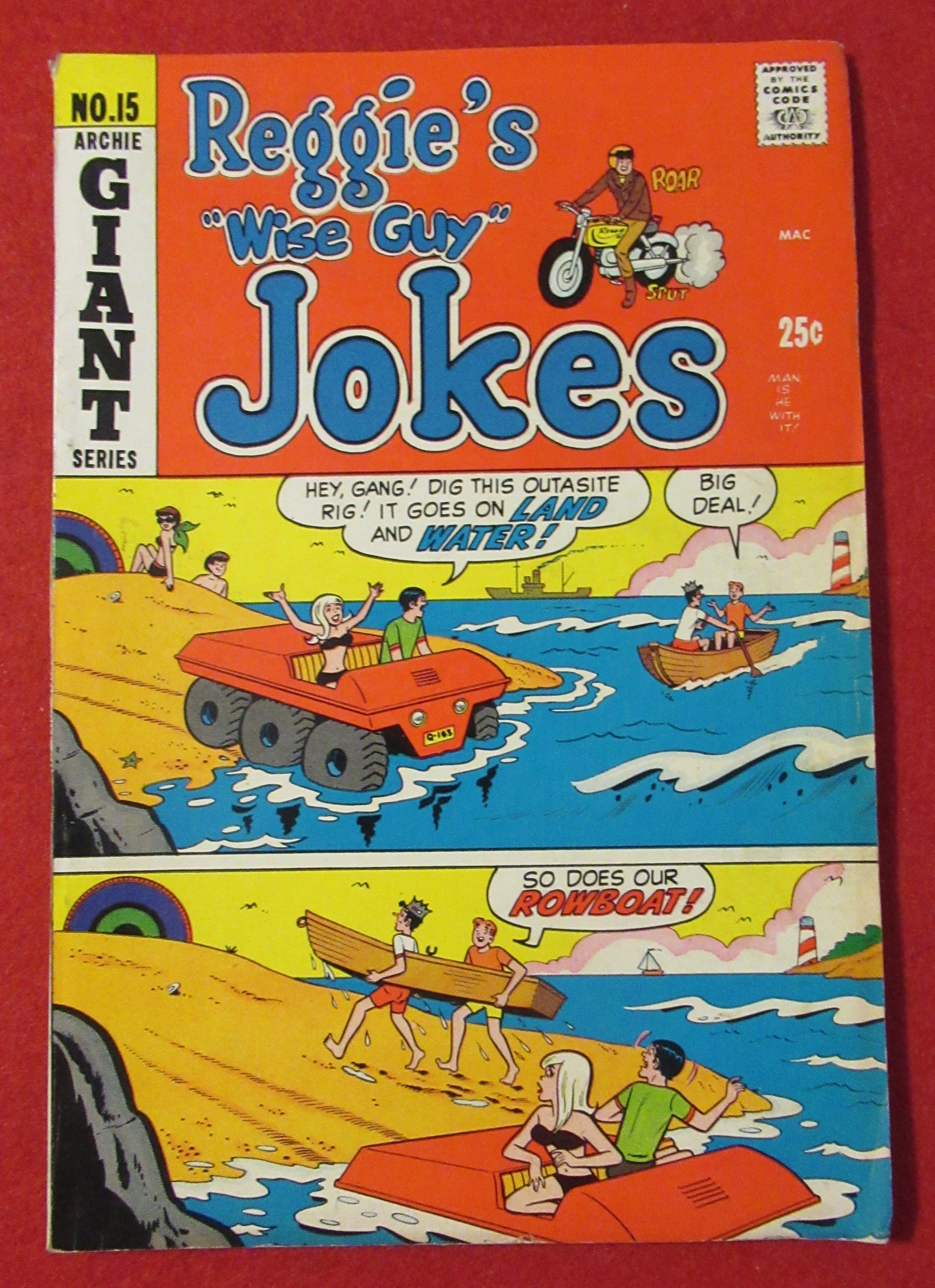 Reggie's Wise Guy Jokes Comic October 1970