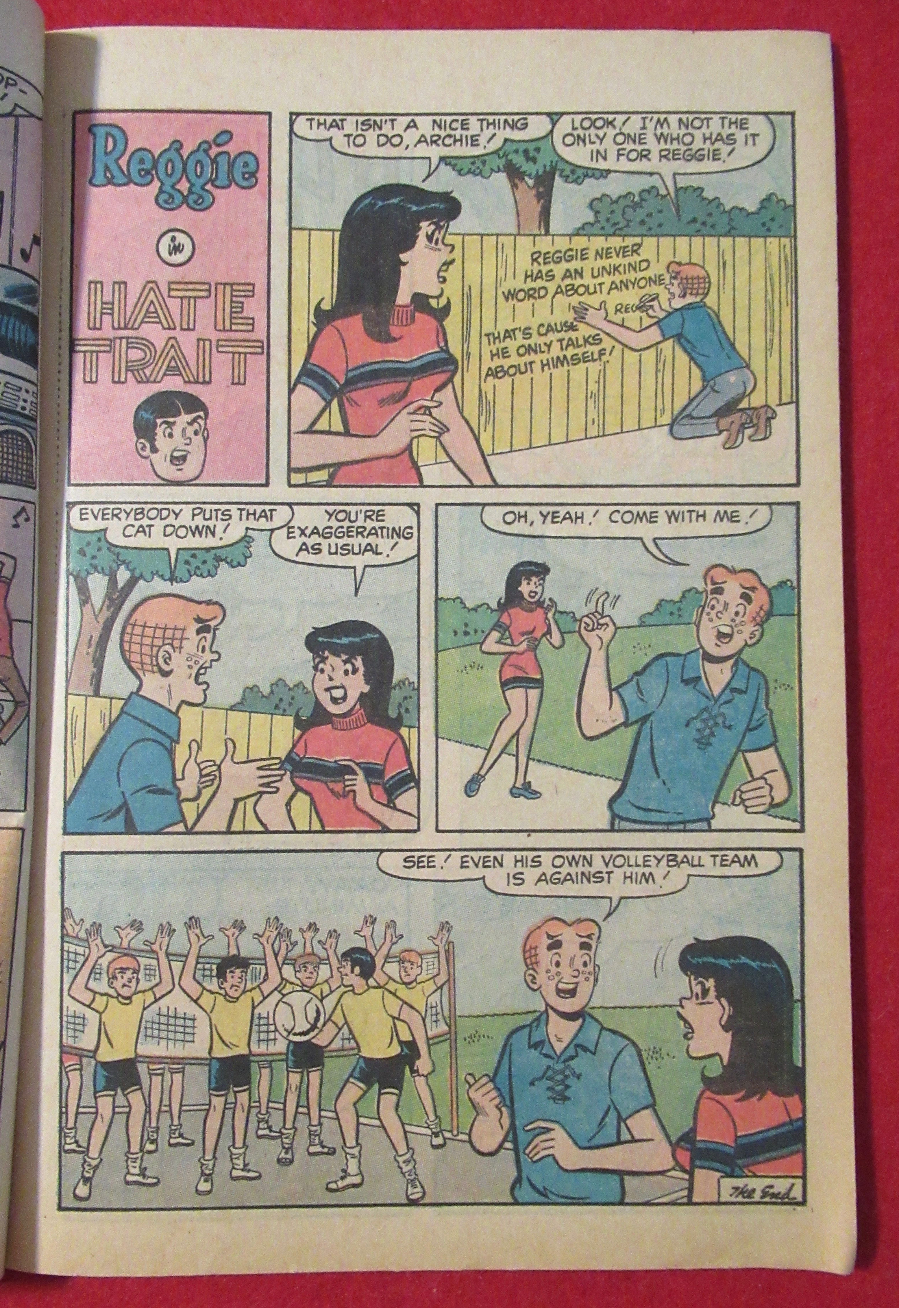 Reggie's Wise Guy Jokes Comic October 1970