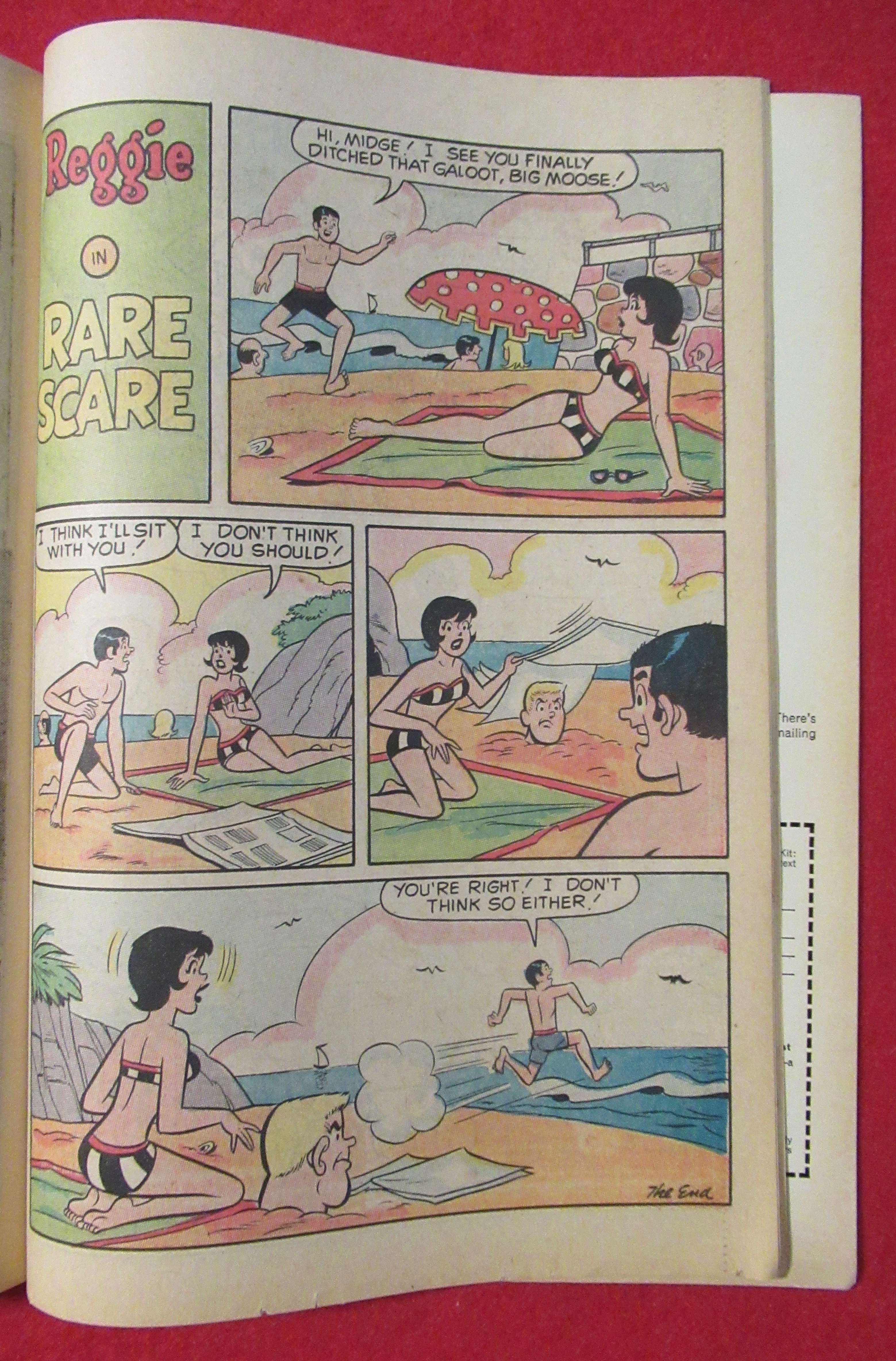 Reggie's Wise Guy Jokes Comic October 1970